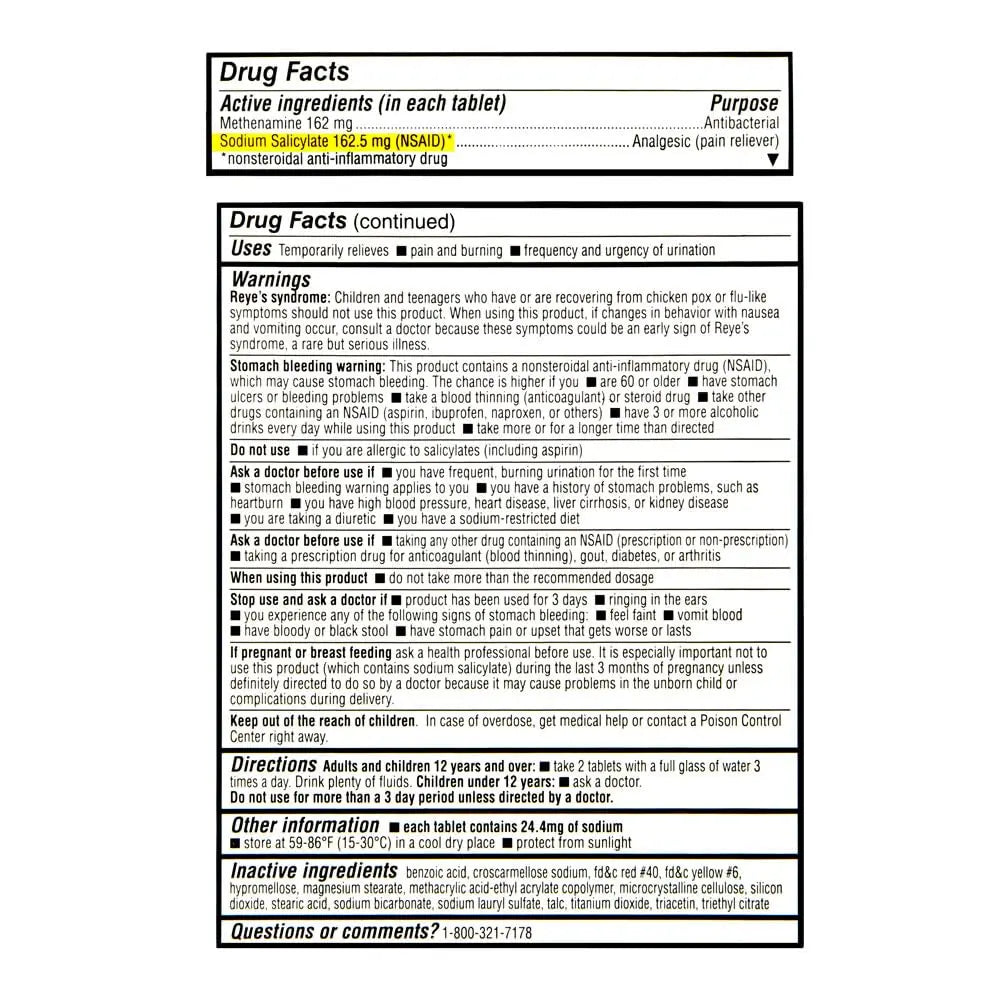 Quality Choice Urinary Pain Relief Antibacterial Plus, Urinary Tract Protection, Helps Control Symptoms of (UTI) Until You Can See a Doctor. 24 Tablets Quality Choice uk supplements