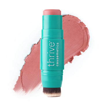 Thrive Causemetics Triple Threat Color Stick: Cream Blush Stick with Vitamin E, Evening Primrose Oil, Waterproof Smudge Proof Face Makeup Formula, Kaisa (Dusty Rose Matte) Thrive Causemetics uk supplements