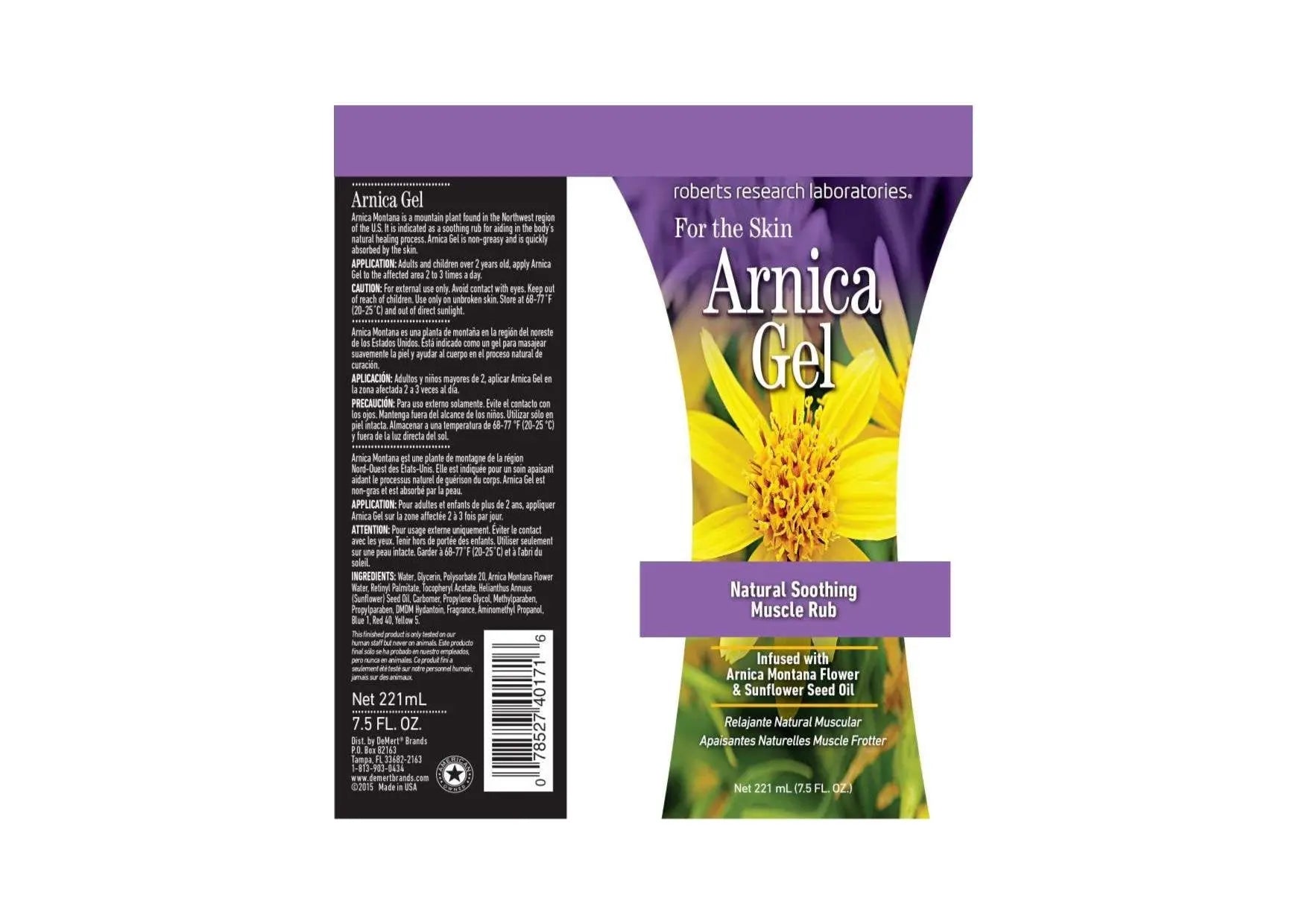 Robert Research Laboratories Arnica Gel, 7.5 Fluid Ounce Robert Research Laboratories uk supplements