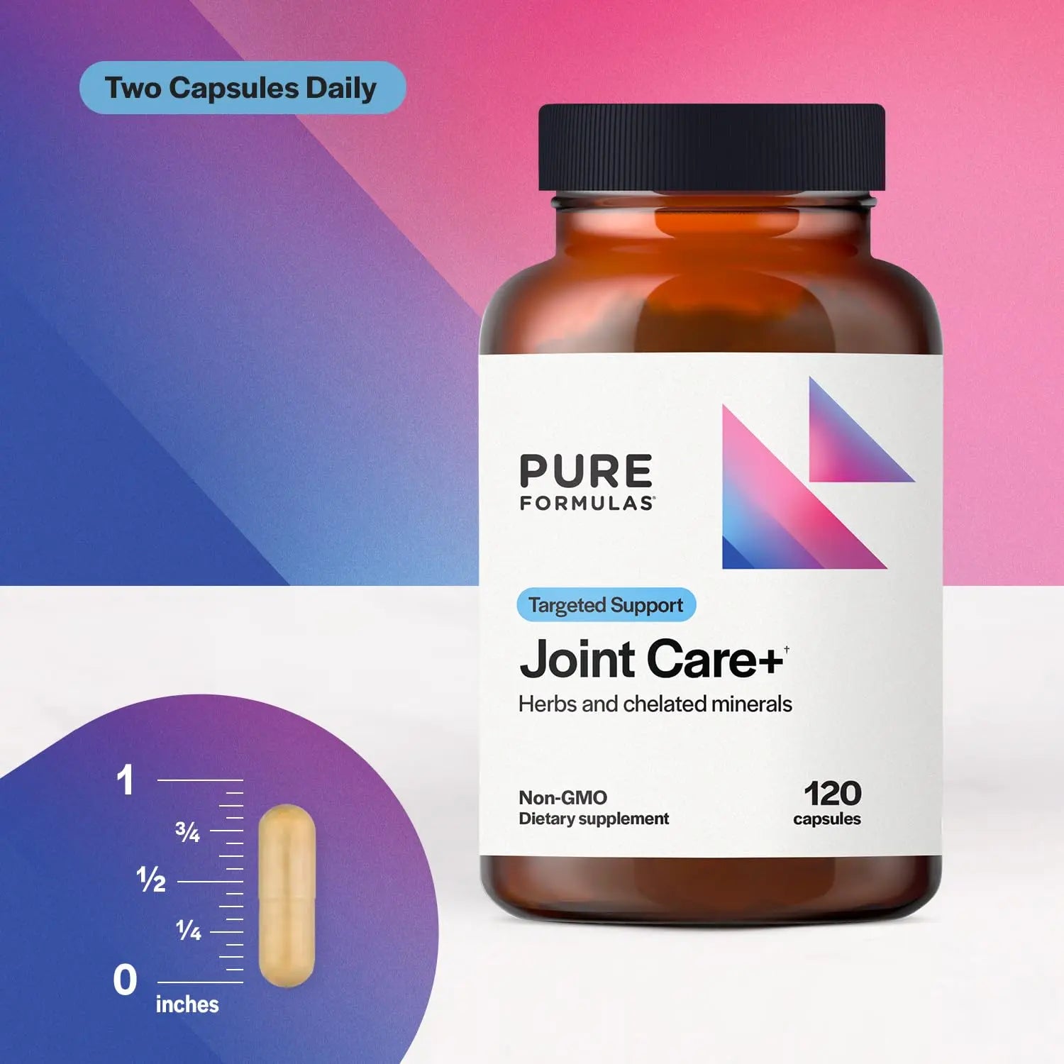 PureFormulas Joint Care + - Premium Joint Support Supplement with Hyaluronic Acid, Glucosamine, MSM, Green Lipped Mussel, Turmeric & More - Non-GMO Formula for Adults (120 Capsules) PureFormulas uk supplements
