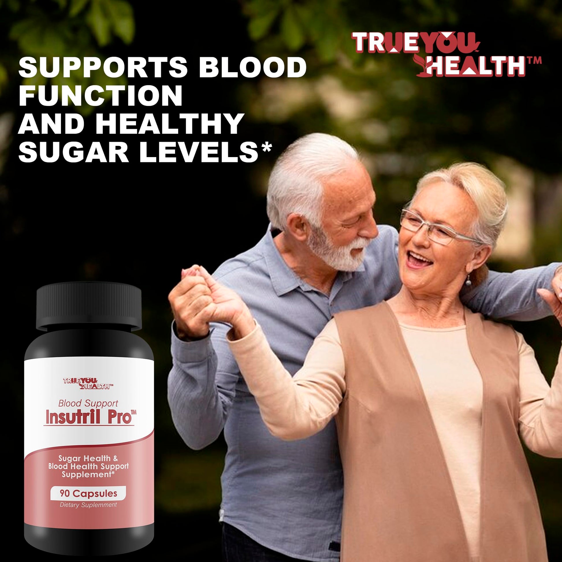Blood Support Insutril Pro - Our Best Sugar Health & Blood Health Support Supplement - Circulatory Health Support - Blood Balance Blood Boost Blood Circulation Supplements - Health Blood Balance Pills True You Health uk supplements