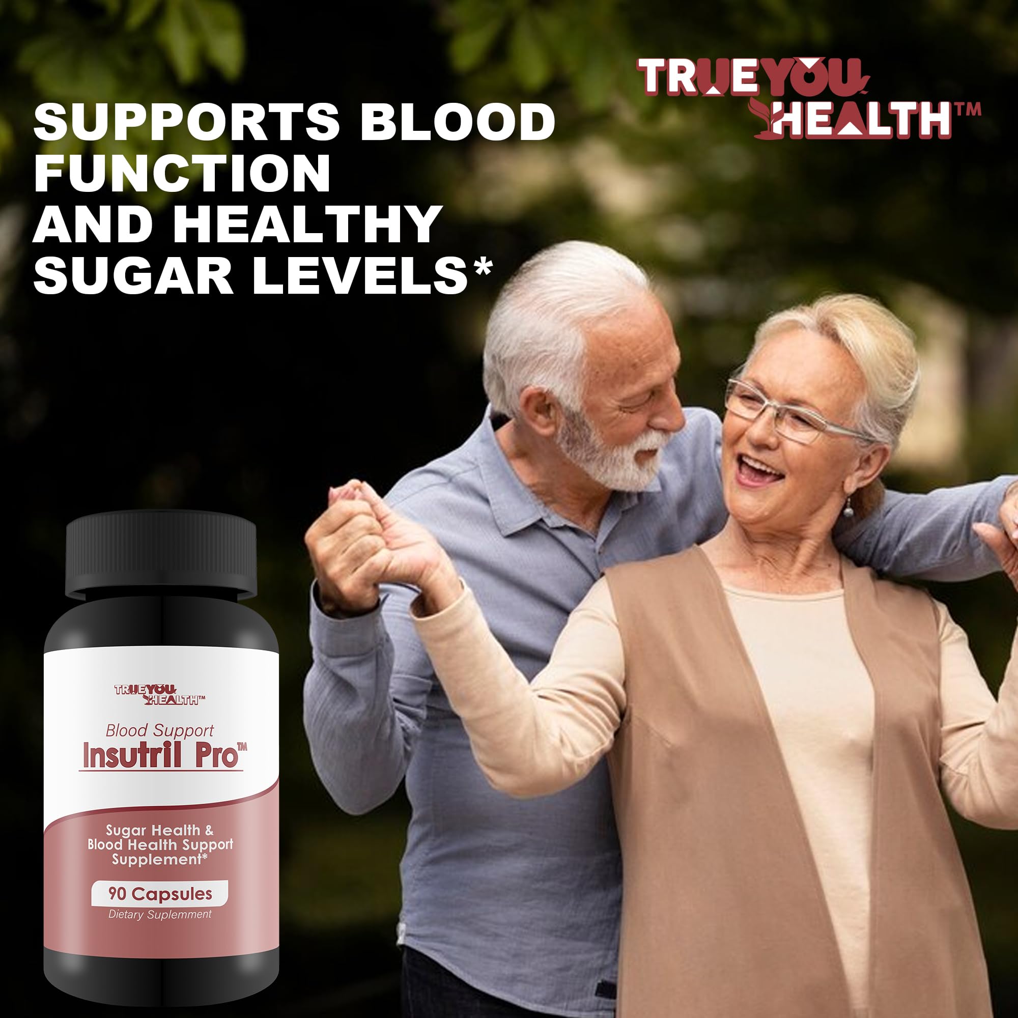 Blood Support Insutril Pro - Our Best Sugar Health & Blood Health Support Supplement - Circulatory Health Support - Blood Balance Blood Boost Blood Circulation Supplements - Health Blood Balance Pills True You Health uk supplements