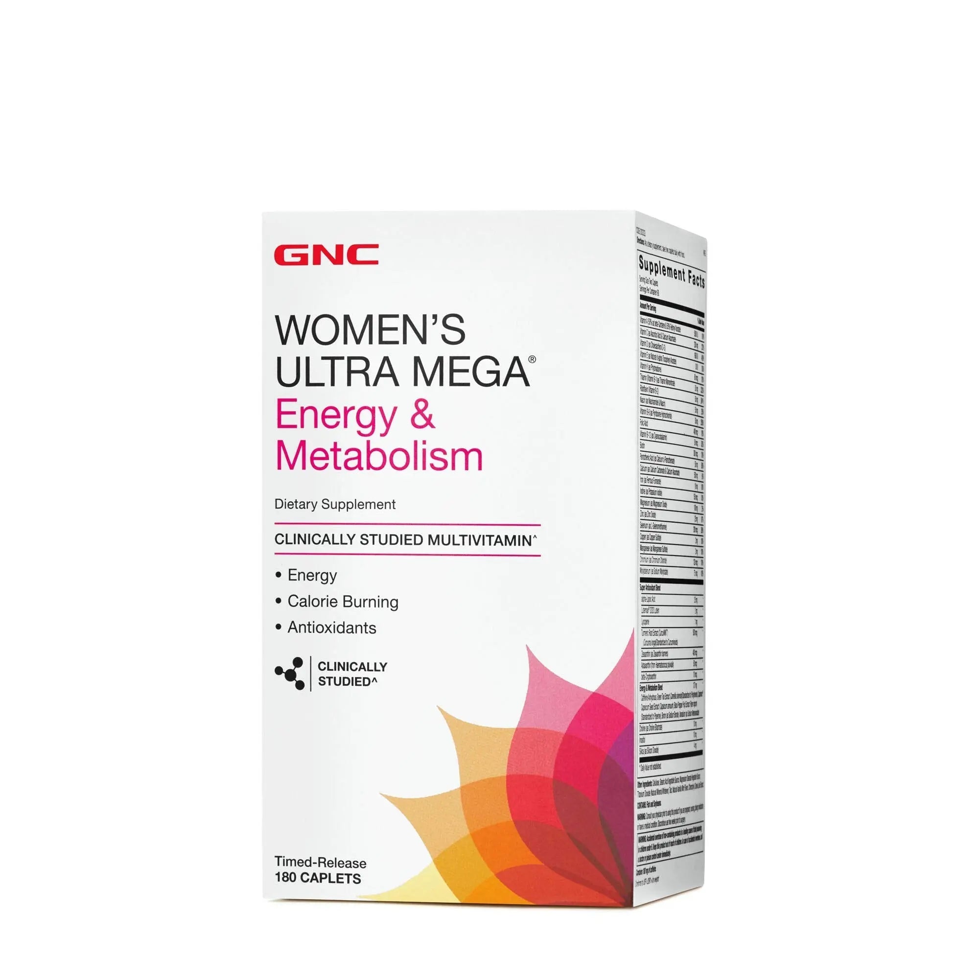 GNC Womens Ultra Mega Energy and Metabolism Multivitamin for Women, 180 Count, for Increased Energy, Metablism, and Calorie Burning GNC uk supplements