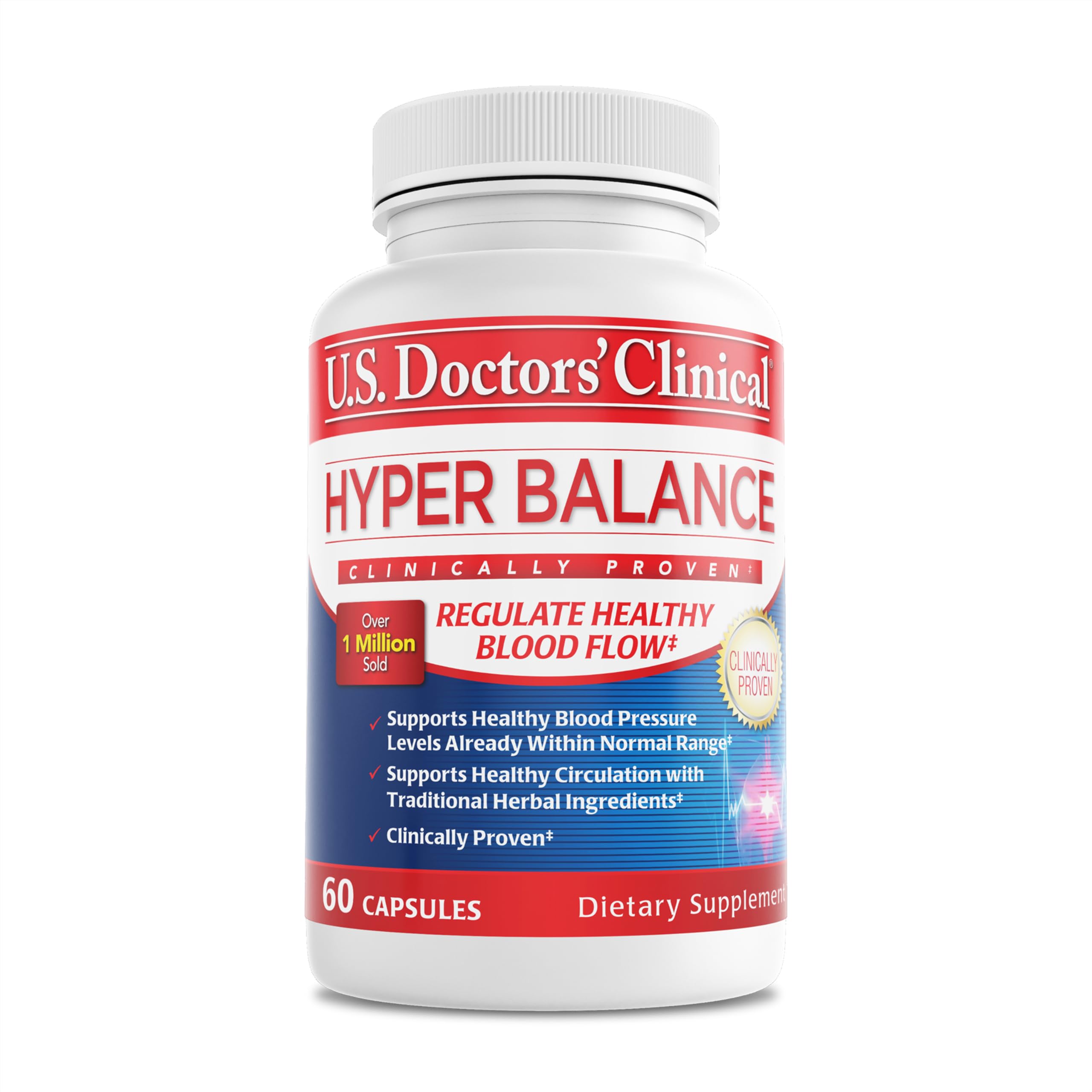 U.S. Doctors’ Clinical HyperBalance Herbal Support for Liver with Eucommia Bark, Senna, Wild Chrysanthemum to Promote Regulation (1 Month Supply – 60 Capsules) U.S.DOCTORS'CLINICAL uk supplements