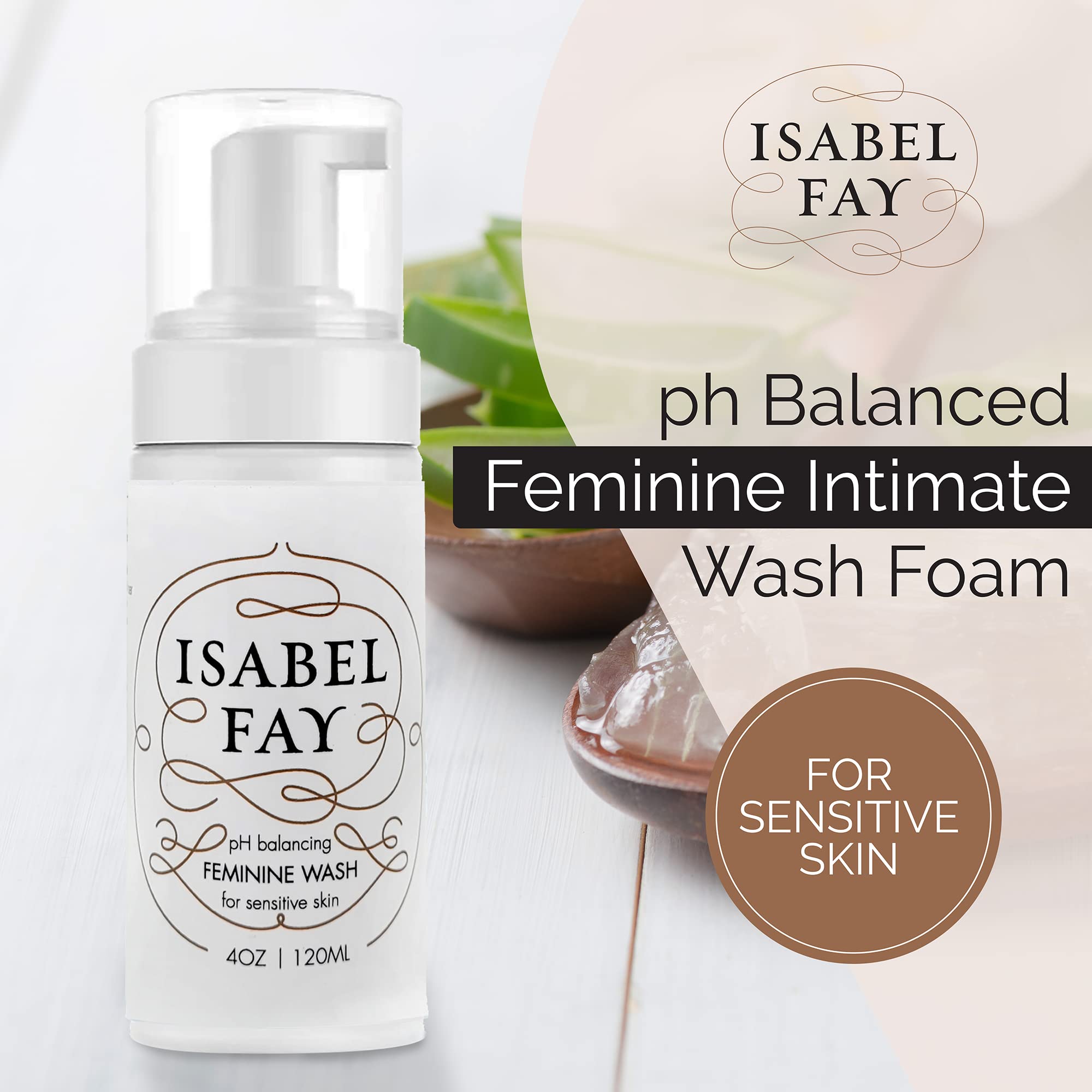 Isabel Fay ph Balanced Feminine Intimate Foam Wash gentle and safe for sensitive skin Isabel Fay uk supplements