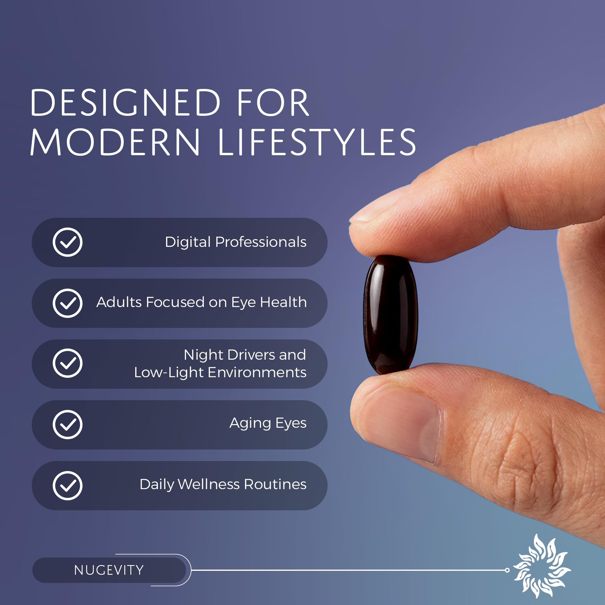 Nugevity OS2 Ocular Support Solution - Patented Eye Vitamins for Macular Health, Dry Eye and Blue Light - Lutein, Zeaxanthin, Omega 3, Astaxanthin and AREDS2 Supplements, Co-Developed by NASA, 90 ct Nugevity uk supplements