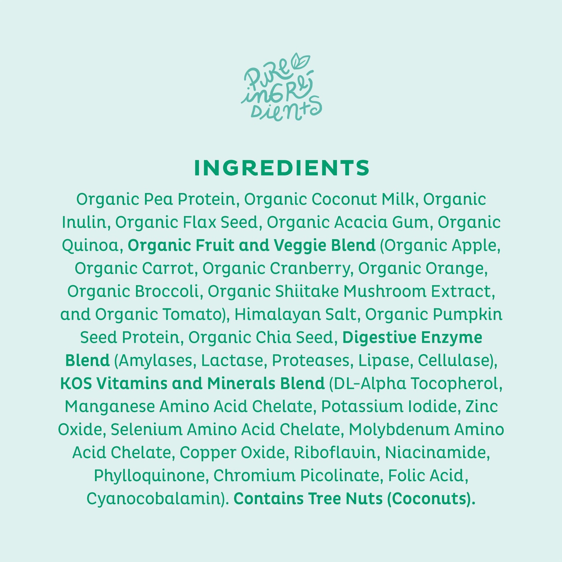 KOS Vegan Protein Powder, Unflavored & Unsweetened - Low Carb Pea Protein Blend KOS uk supplements