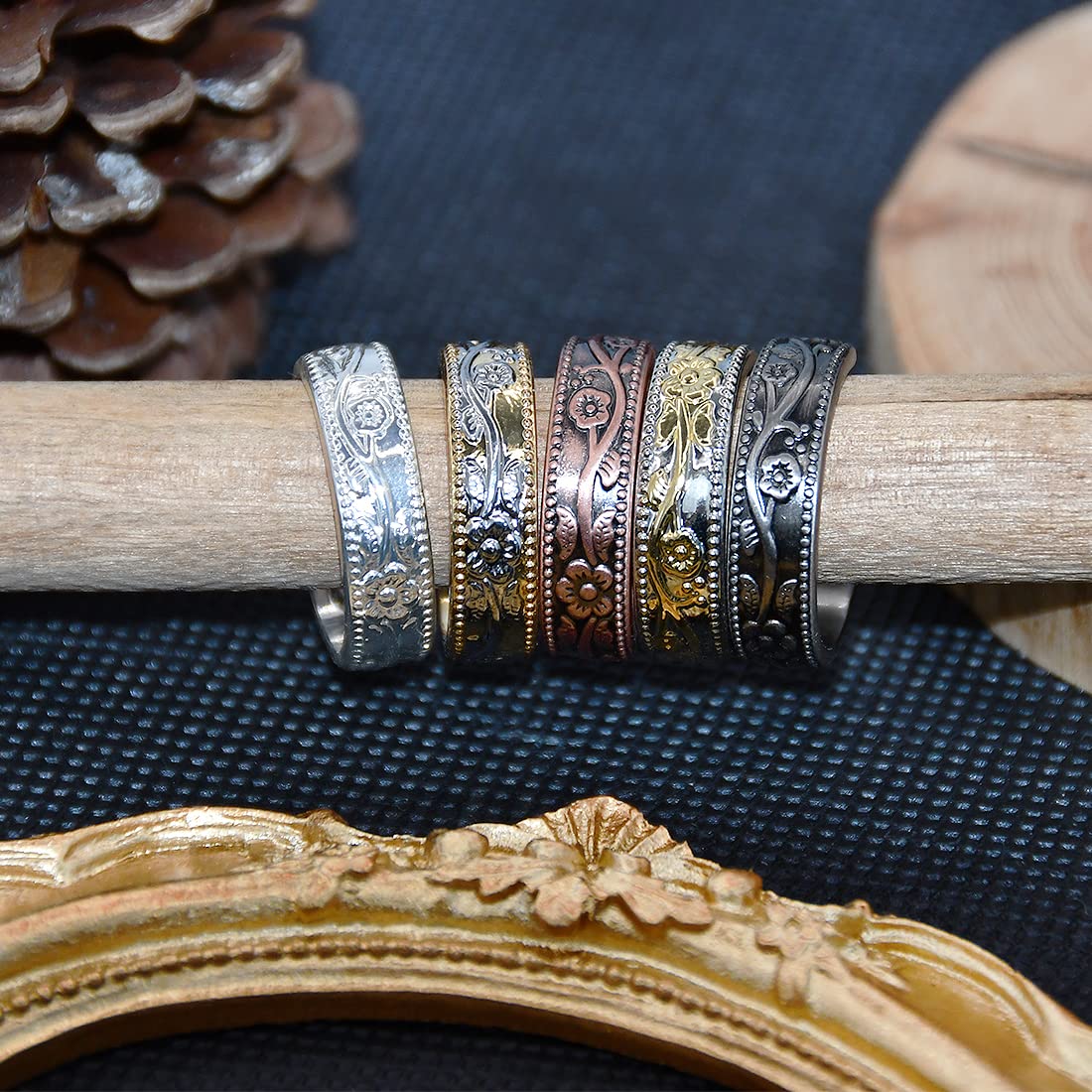 Vicmag Copper Magnetic Ring for Women Men 100% Solid Pure Copper Adjustable with Jewelry Gift Box Vicmag uk supplements
