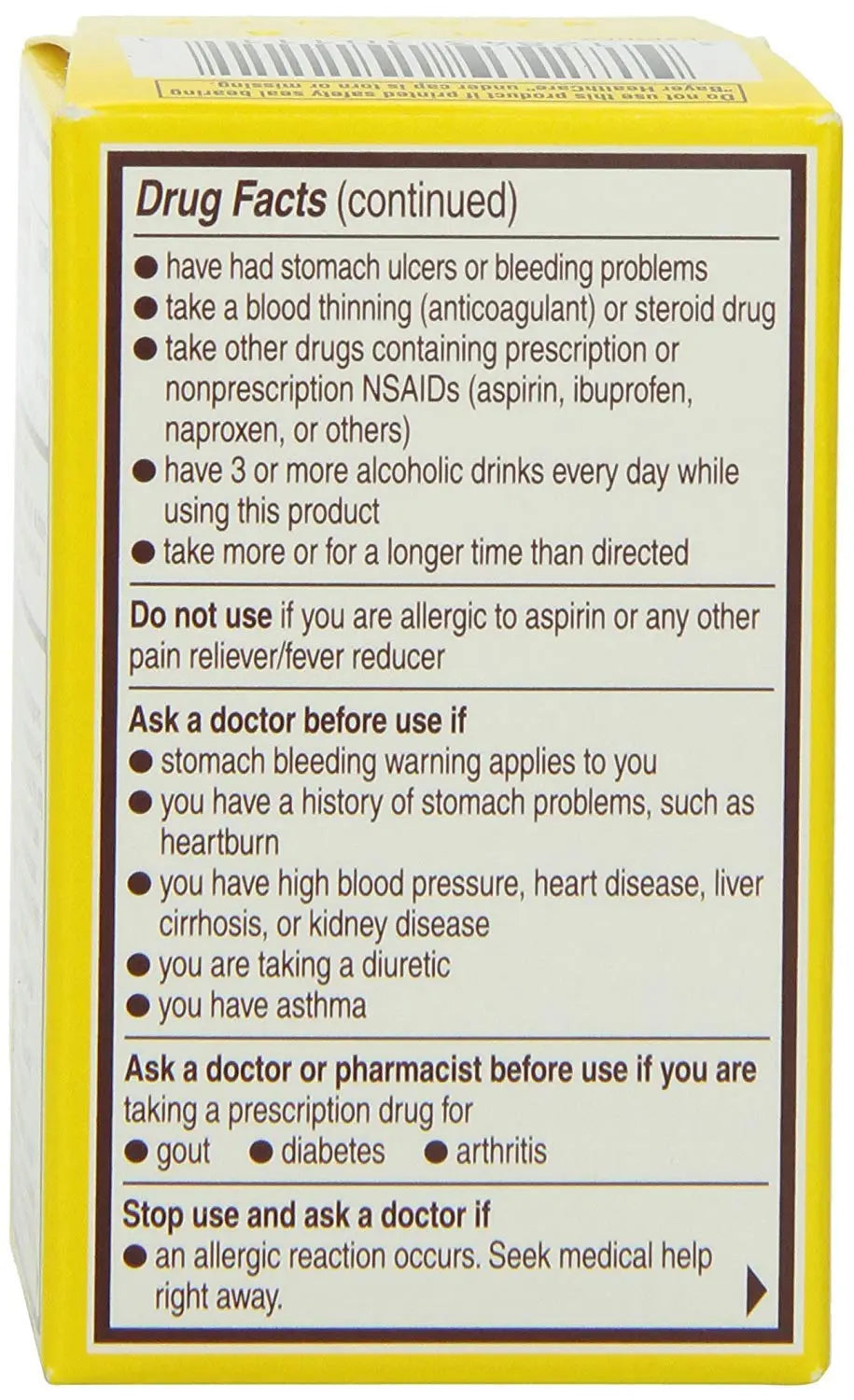 Genuine Bayer Aspirin 325mg Tablets, 24-Count (Pack of 2) Bayer uk supplements