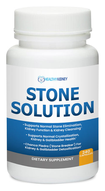 Stone Solution Capsules- Natural Dissolver, Kidney Stone Support & Kidney Cleanser Chanca Piedra Stone Breaker Gallbladder Cleanse, Flush & Stop Recurrence, Stone Relief 60 Servings Kidney Restore uk supplements