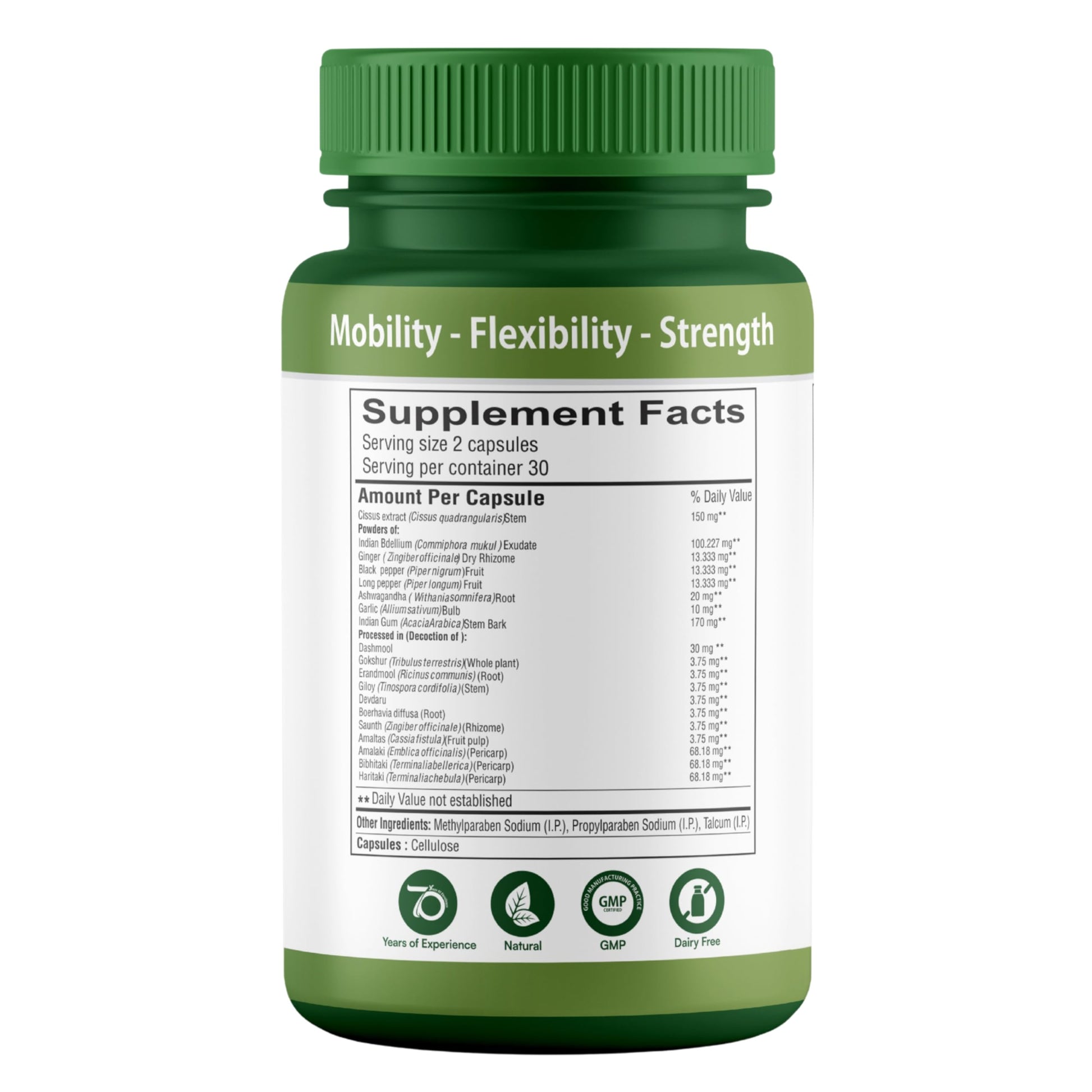 SHREE DHANWANTRI HERBALS SDH Bonartho | Bone & Joint Support Supplement | Move with Comfort & Ease | 60 Caps (1 Mon Supply) SHREE DHANWANTRI HERBALS uk supplements