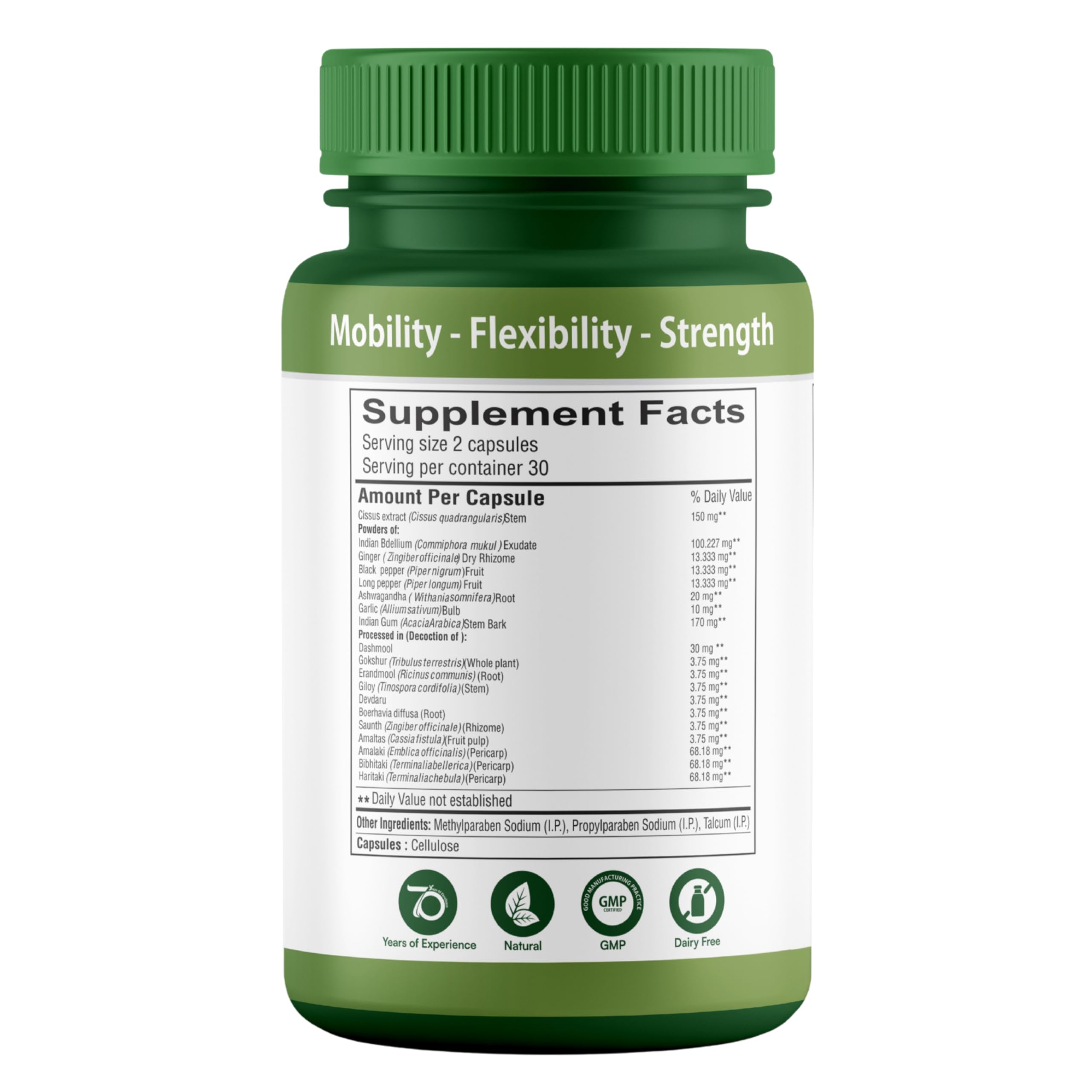 SHREE DHANWANTRI HERBALS SDH Bonartho | Bone & Joint Support Supplement | Move with Comfort & Ease | 60 Caps (1 Mon Supply) SHREE DHANWANTRI HERBALS uk supplements