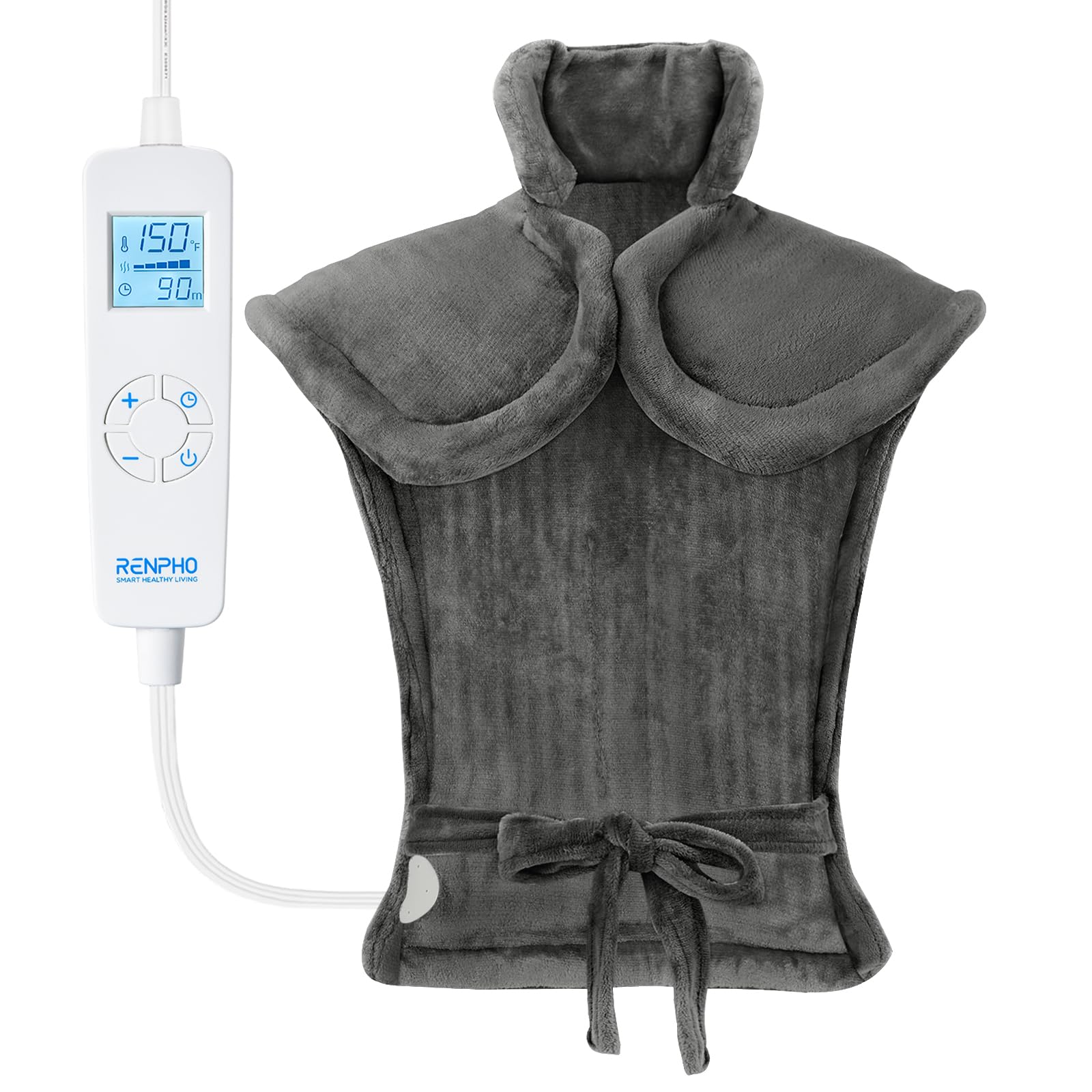RENPHO Weighted Heating Pad for Back Pain Relief, FSA HSA Eligible, Electric Heat Pads RENPHO uk supplements