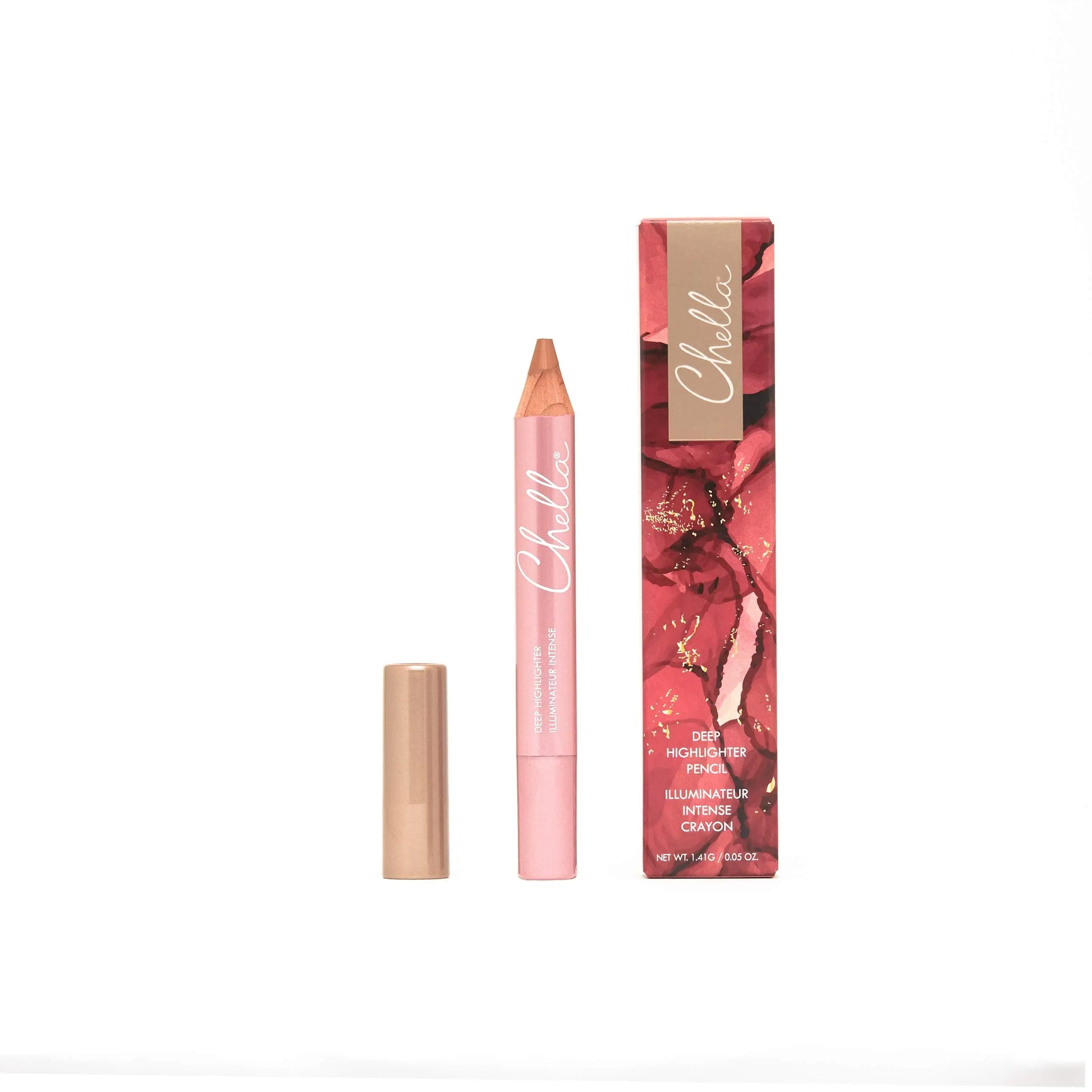 Chella Highlighter Makeup Pencil - Vegan, Cruelty Free, Paraben Free, Gluten Free - Use as a Highlighter, Concealer and Under Eye Liner (Deep Matte) Chella uk supplements