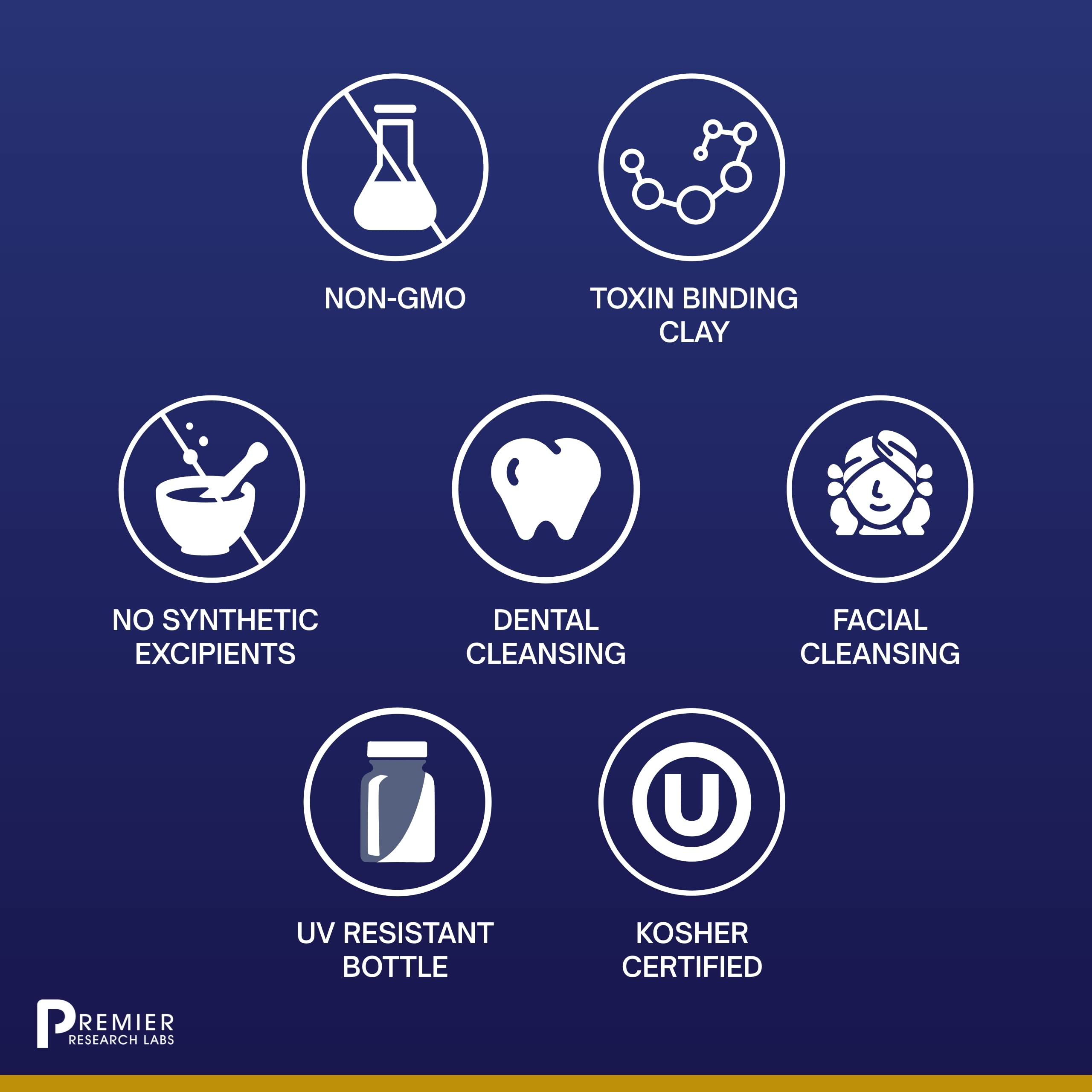Premier Research Labs Medi-Dental Pack - Detoxifying Volcanic Clay - Dental & Body Cleansing - With Calcium Smectites Silica & Mineral Oxides - 5 oz Premier Research Labs uk supplements