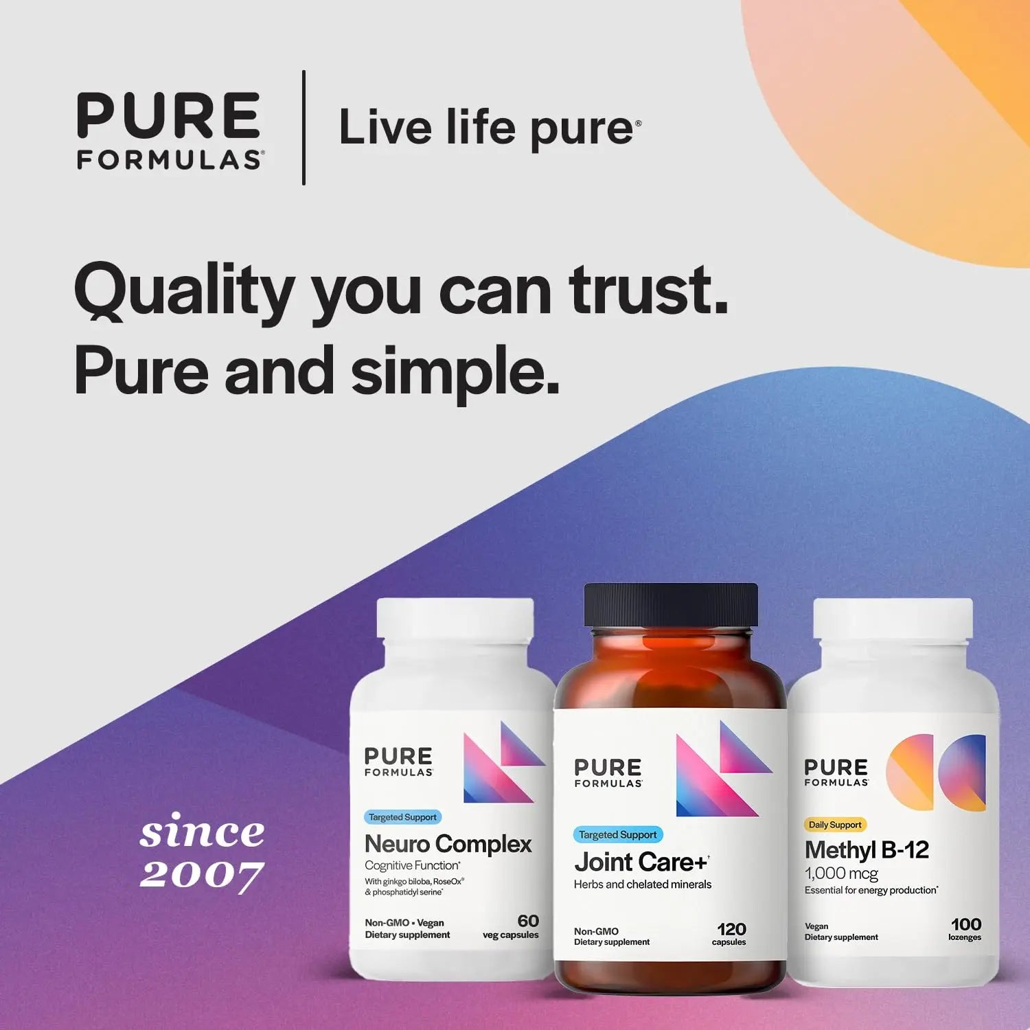 PureFormulas Joint Care + - Premium Joint Support Supplement with Hyaluronic Acid, Glucosamine, MSM, Green Lipped Mussel, Turmeric & More - Non-GMO Formula for Adults (120 Capsules) PureFormulas uk supplements