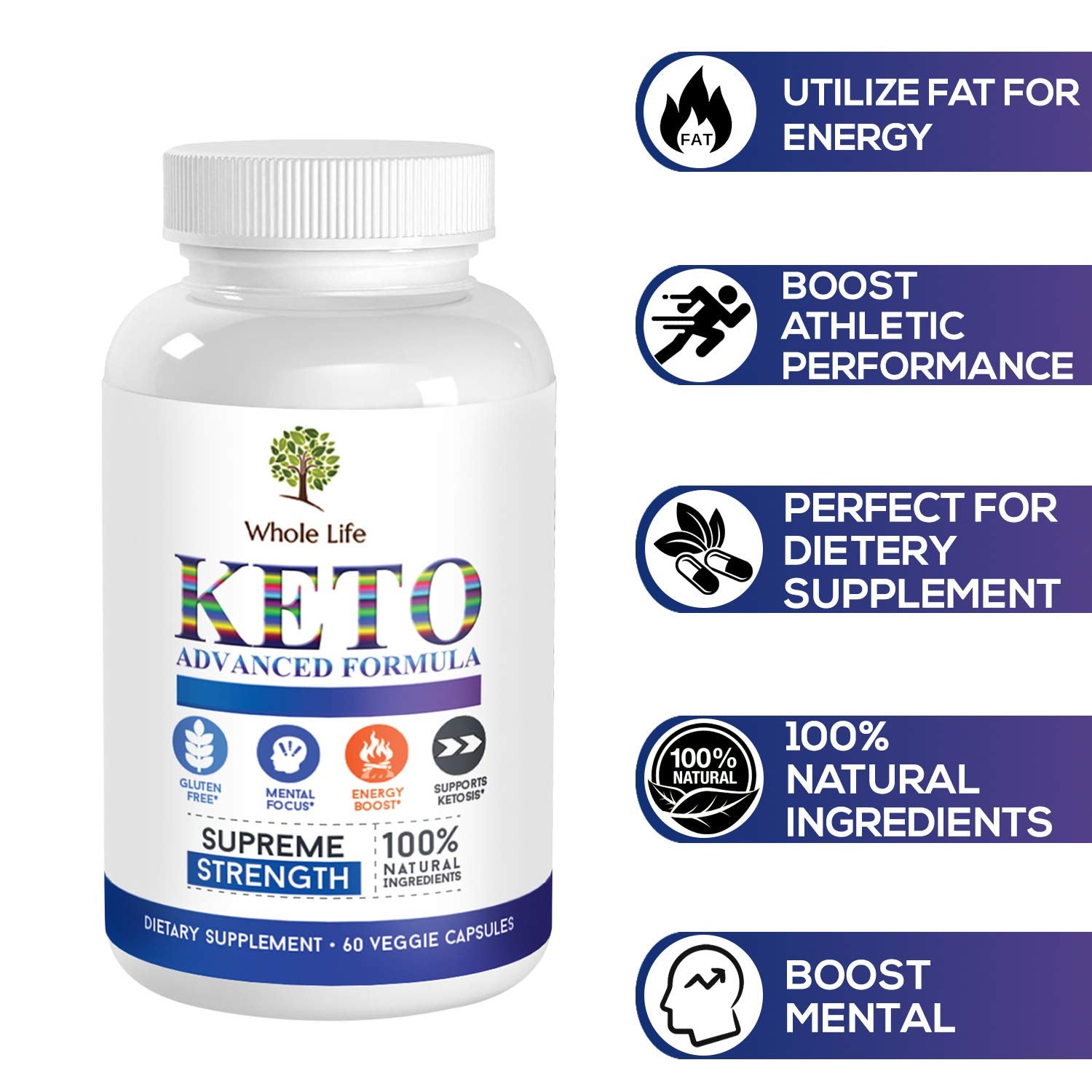 WHOLE LIFE Keto Advanced Formula Diet BHB Pills - Ketogenic All Natural, Support WHOLE LIFE uk supplements