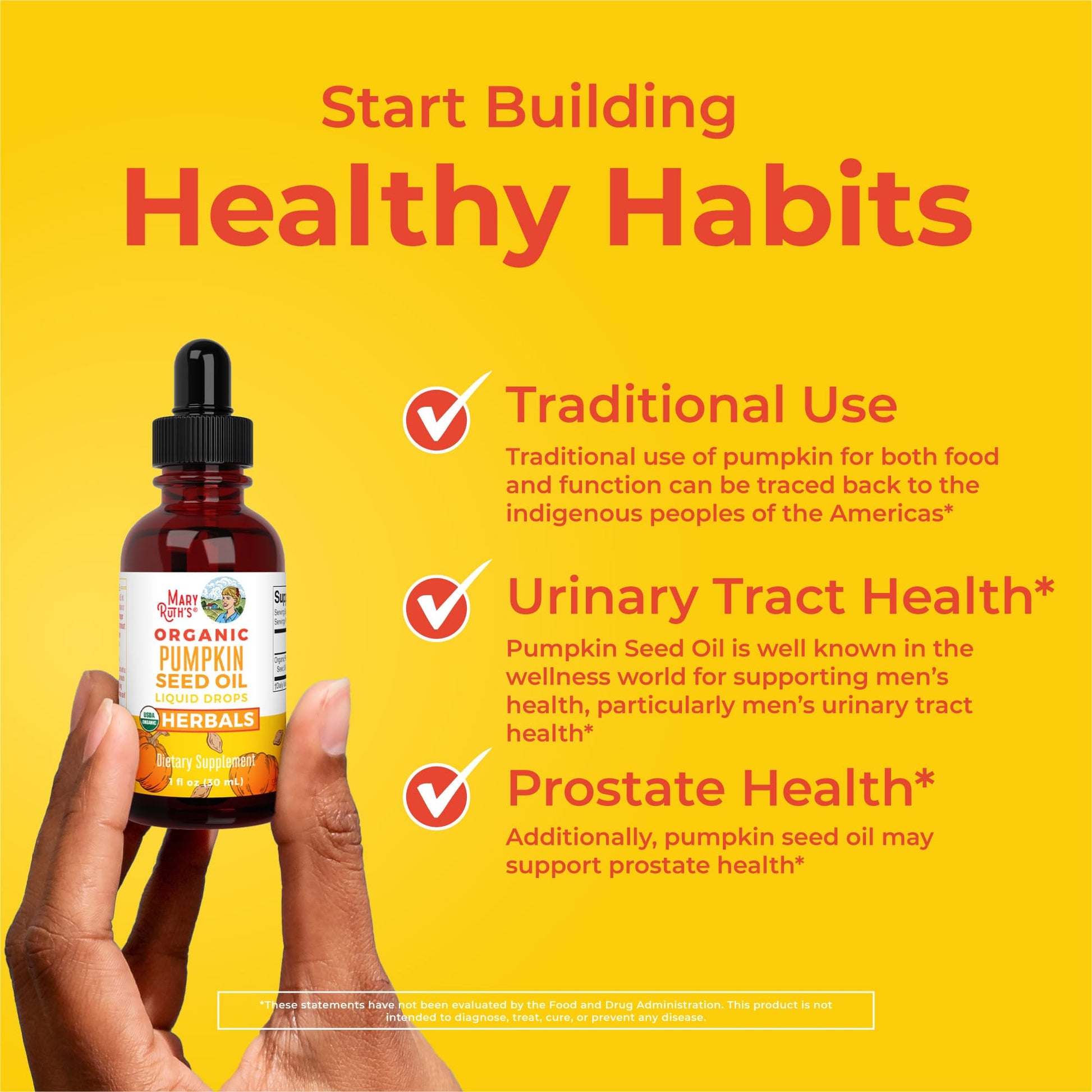 MaryRuth Organics Pumpkin Seed Oil Cold Pressed | 2 Month Supply | USDA Organic Pumpkin Seed Liquid Drops for Men and Women | Urinary Health in Men | Sugar Free | Vegan | Non-GMO | 60 Servings MARYRUTH'S uk supplements