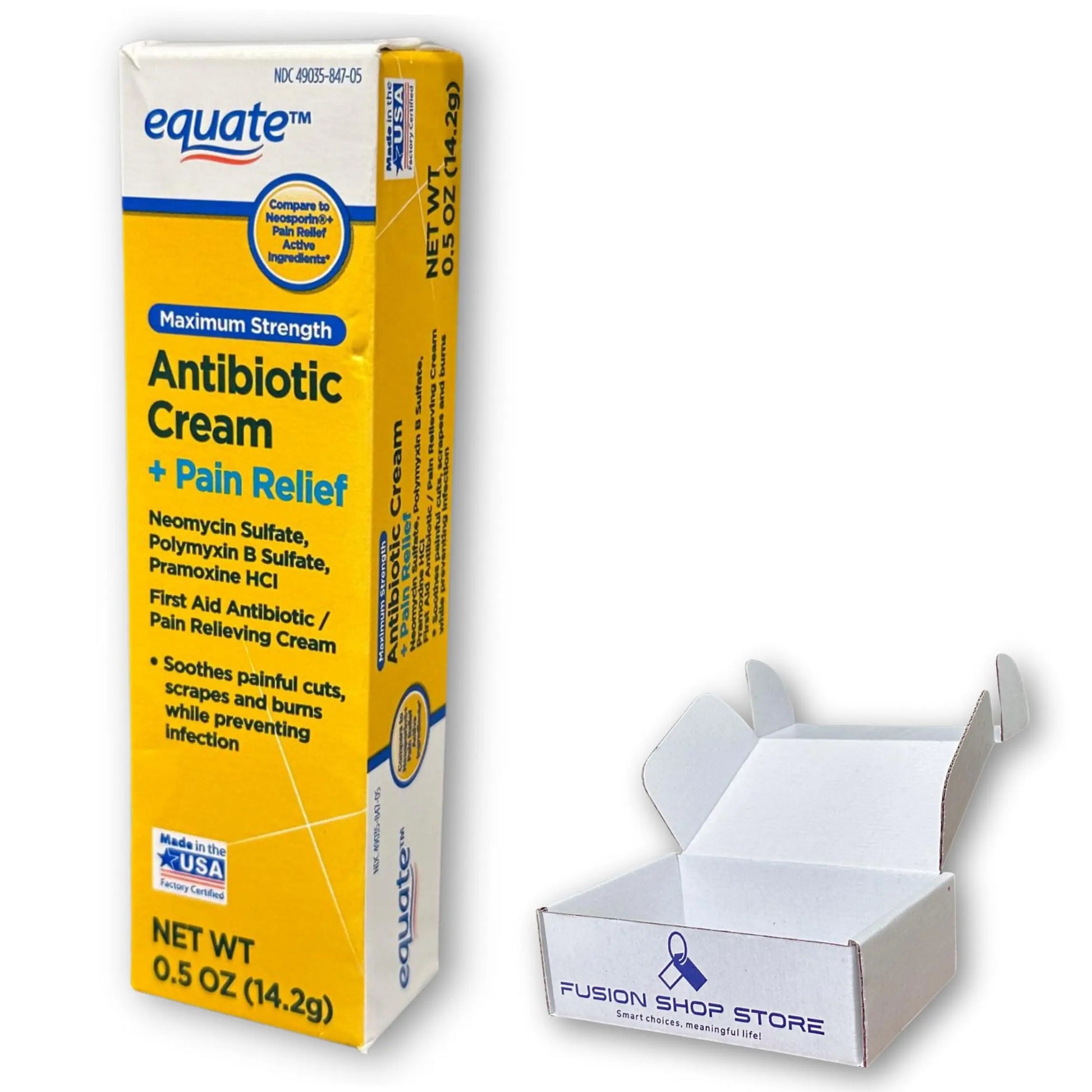 Triple Antibiotic Ointment- Maximum Strength with Topical Analgesic, 0.5 oz (Pack of 1), Boxed by Fusion Shop Store FUSION SHOP STORE Smart choices, meaningful life! uk supplements