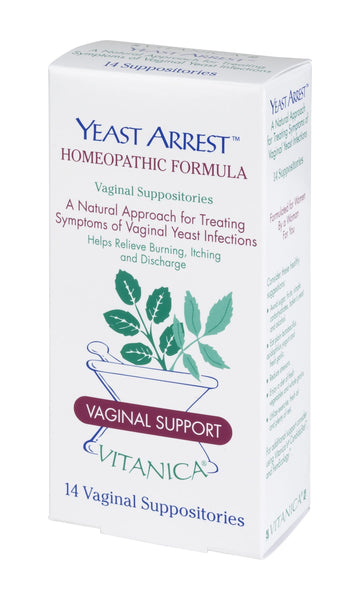 Vitanica Yeast Arrest, Homeopathic Vaginal Suppositories, for Yeast Infection Symptoms Vitanica uk supplements