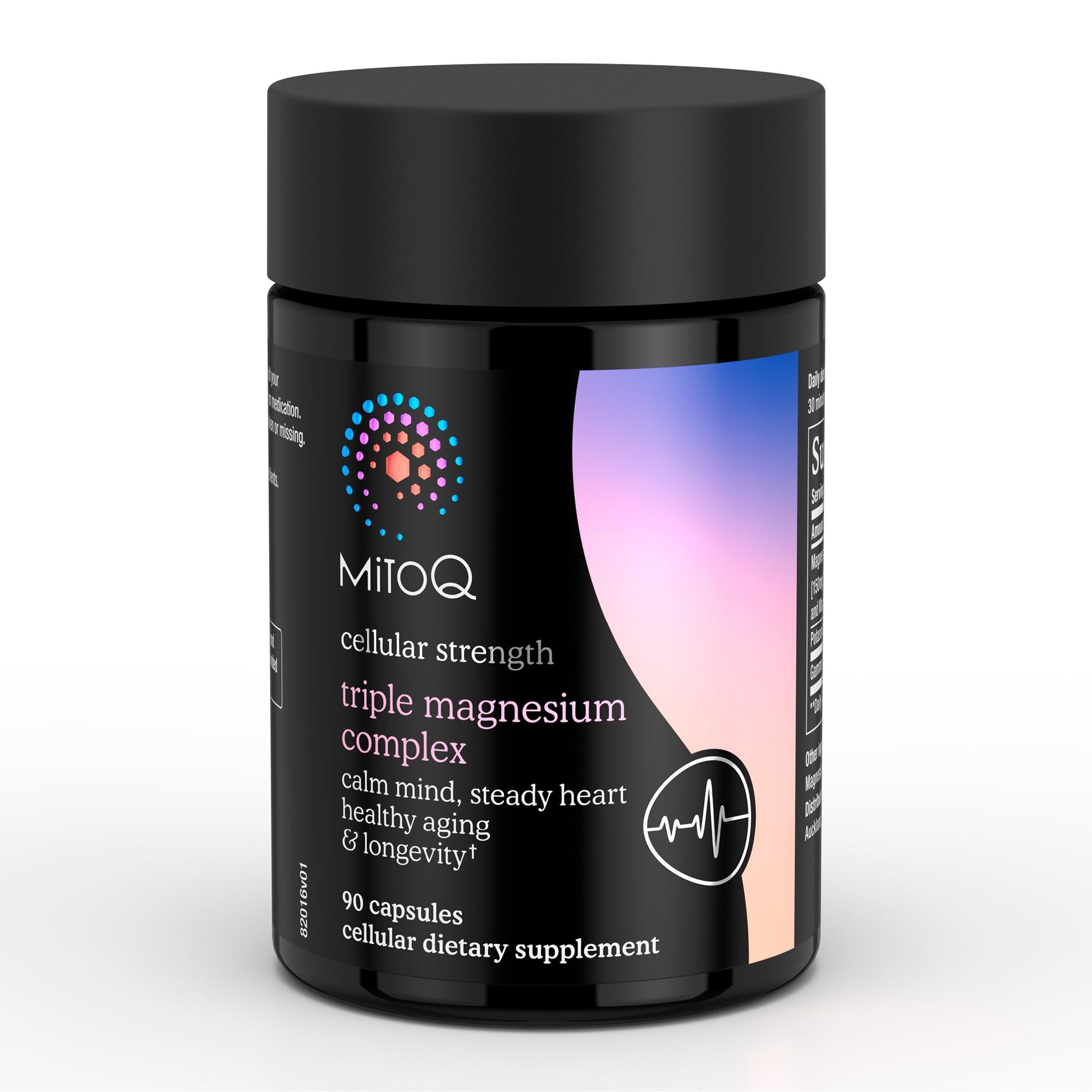 MitoQ Triple Magnesium Complex | Magnesium Glycinate, Taurinate, Oxide with GABA for Heart Health, Stress Management, & Deeper Sleep | High Absorption | 90 Capsules MitoQ uk supplements