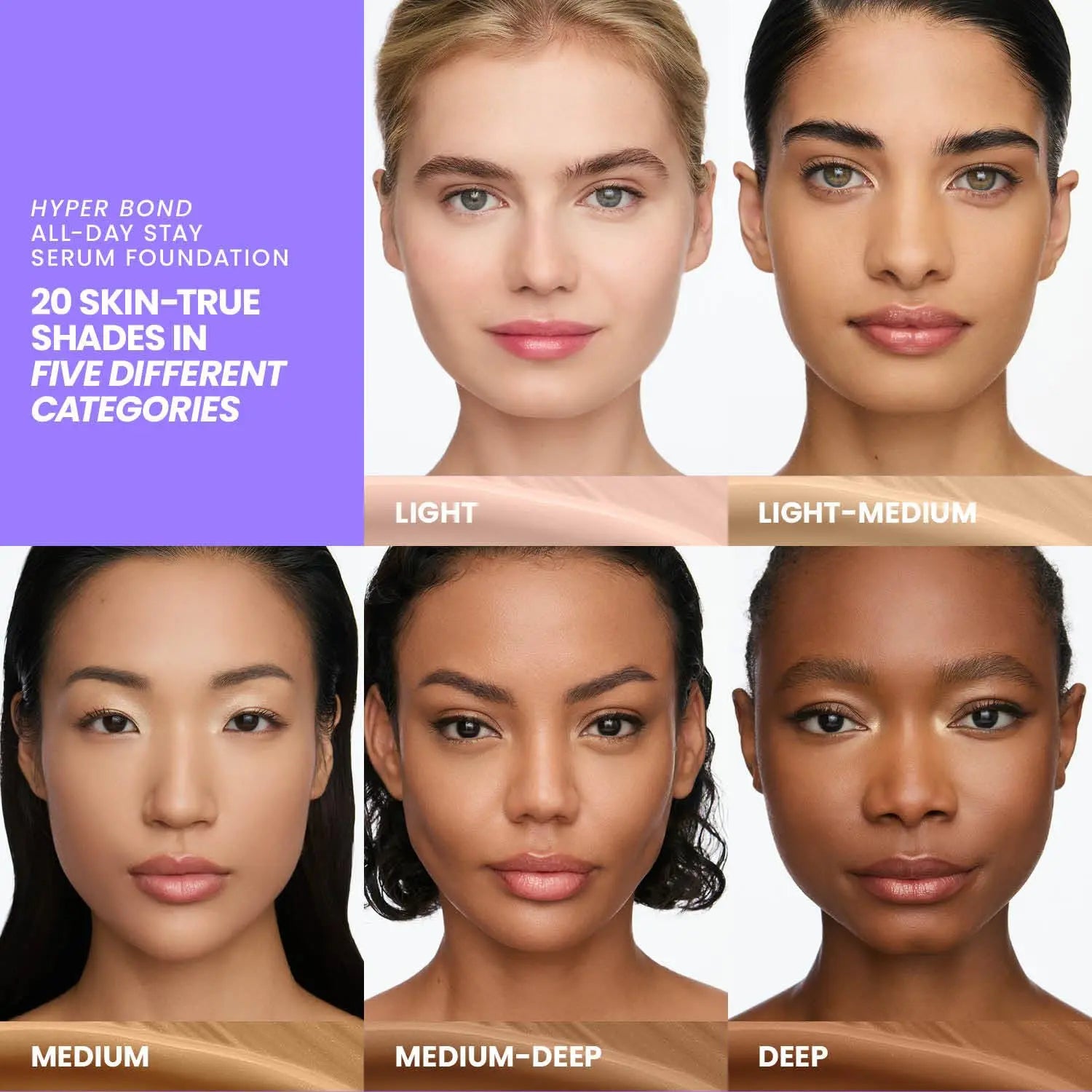 Wonderskin Hyper Bond All-Day Stay Serum Foundation – Waterproof, Transfer-Proof, 24HR Longwear Face Makeup with Niacinamide & Hyaluronic Acid – Lightweight, Natural Finish (Moonstone) Wonderskin uk supplements