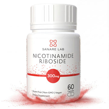 Sanare Lab NAD+ Supplement with Nicotinamide Riboside (NR) 300 mg | Cellular Energy & Metabolism Support | 60 Capsules Sanare Lab uk supplements