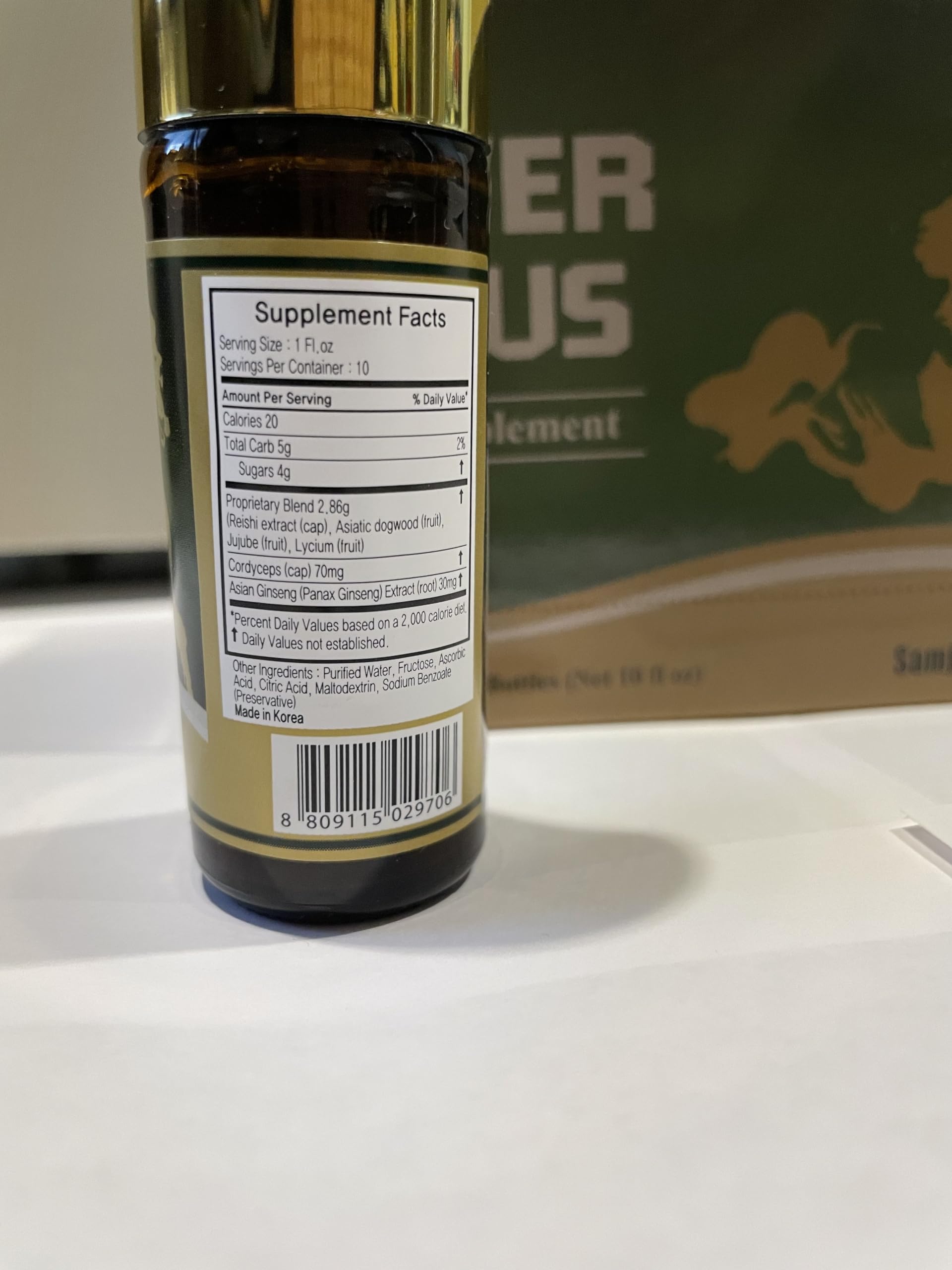Skydia Power Plus - 10 Bottles Power-Plus Botanical Blend Liquid Supplement (1 FL OZ) Korean Ginseng Extract Ginseng Supplement Natural Men Tonic Ginseng Root Korean Red Ginseng Drops Skydia uk supplements