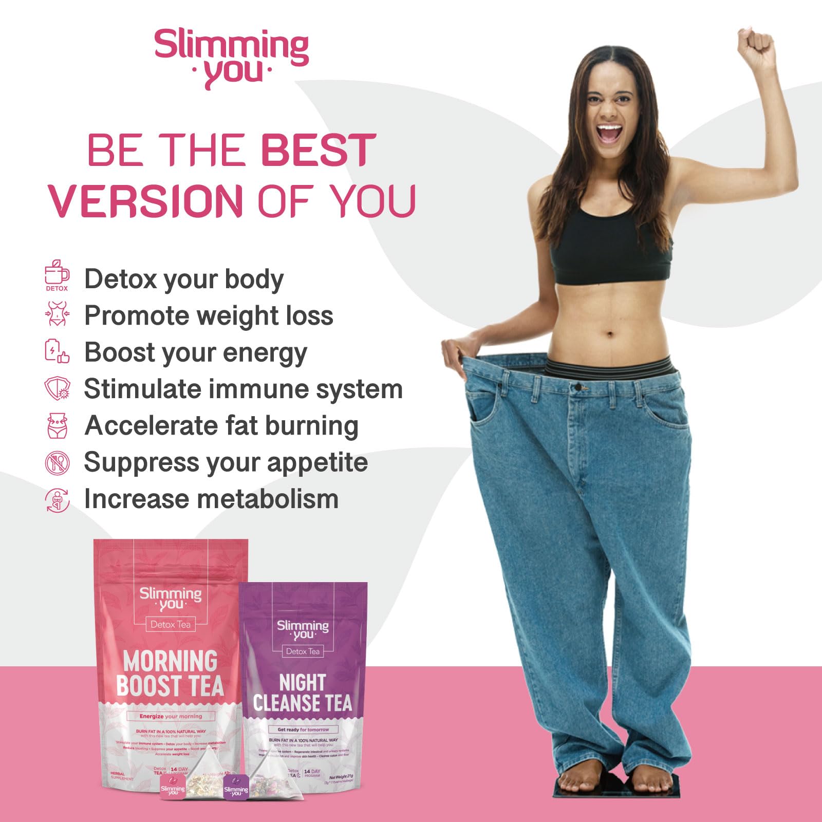TAOISTEA 14 Day Detox Tea for Weight Loss, Body Cleanse, Metabolism Boost - Morning TAOISTEA uk supplements