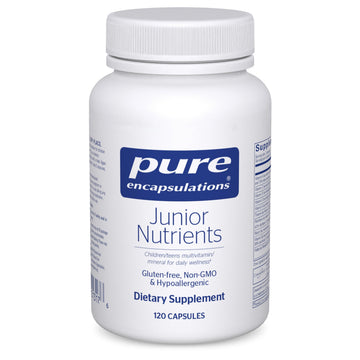 Pure Encapsulations Junior Nutrients - Kids & Teens Multivitamin - Without Iron - with Calcium, Vitamin D3 & Vitamin C - Non-GMO & Vegetarian - 120 Capsules Pure Encapsulations uk supplements