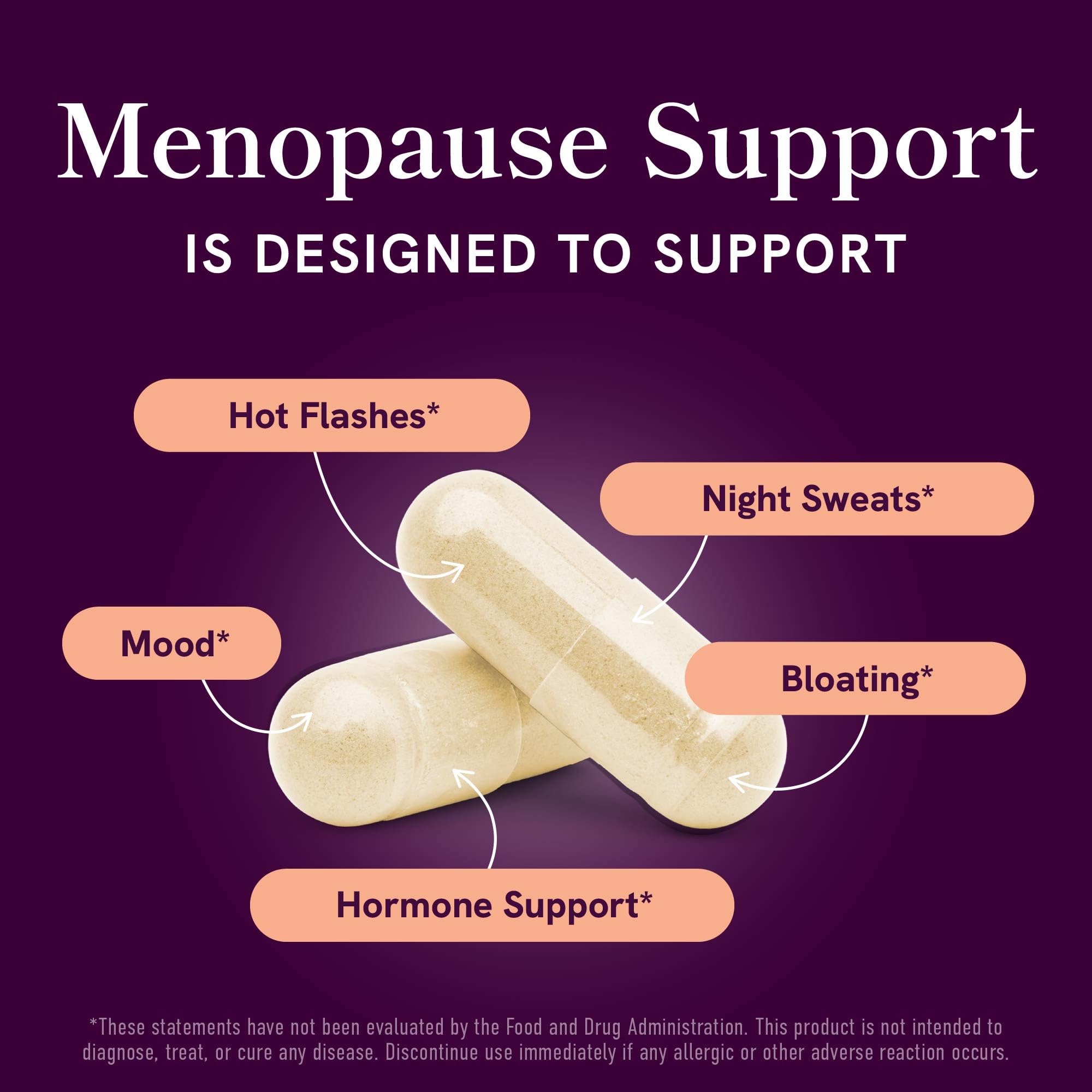 Menopause Support with Prebiotics and Probiotics for Women | Hormone Balance, Hot Flashes & Night Sweats | 50 Billion CFU, DIM & Black Cohosh | Triple Action Menopause Supplements for Women | 30 Ct SMNutrition uk supplements