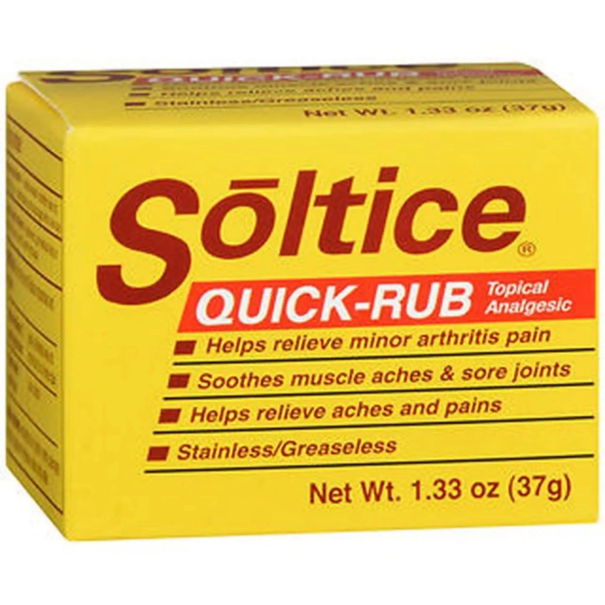 Soltice Quick Rub Topical Pain Reliever, 1.33 Ounces OAKHURST COMPANY uk supplements