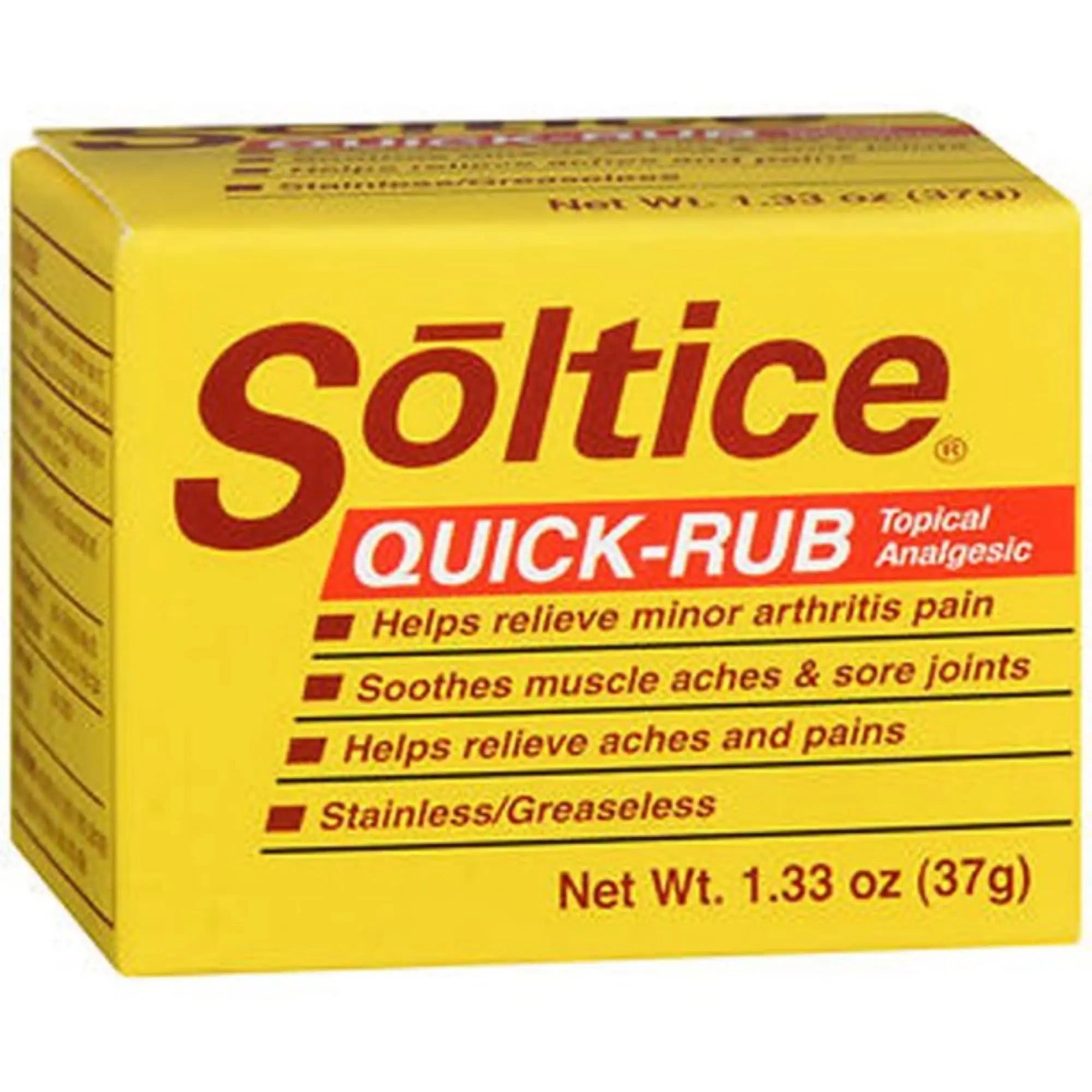 Soltice Quick Rub Topical Pain Reliever, 1.33 Ounces OAKHURST COMPANY uk supplements