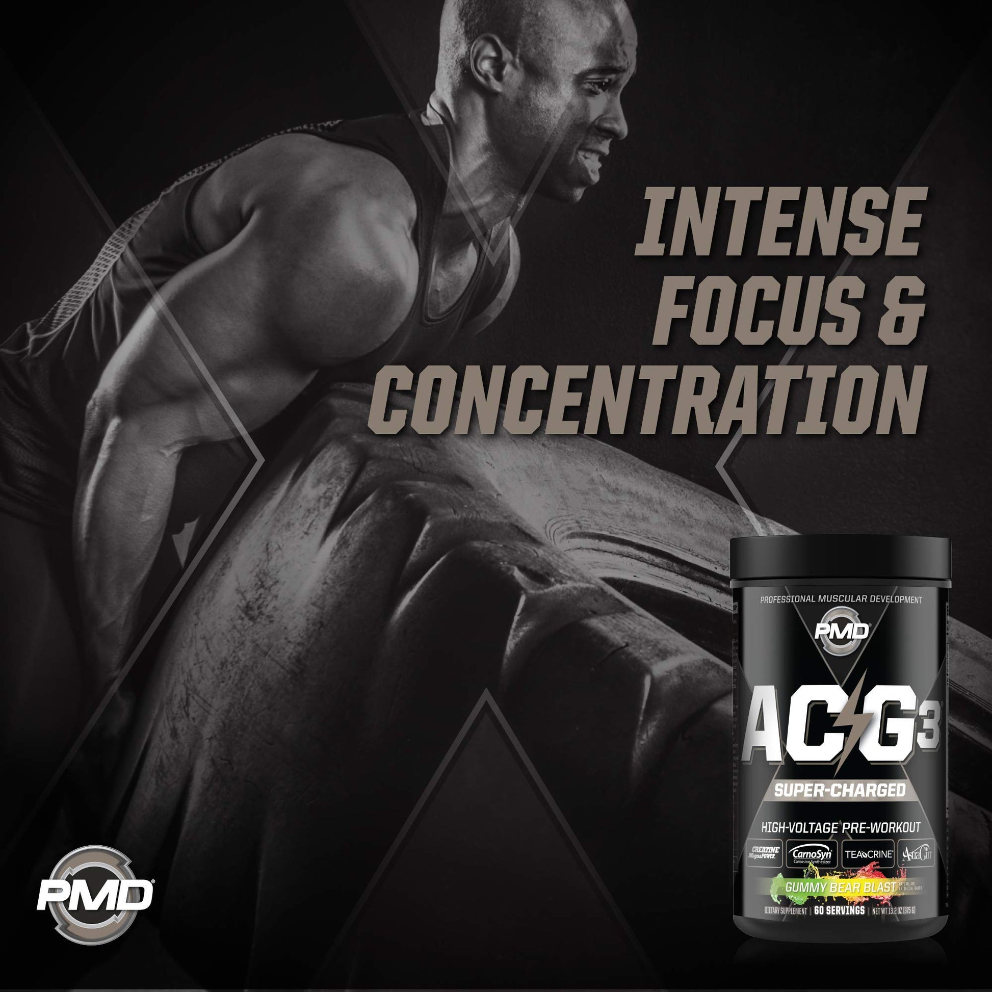 PMD Sports ACG3 Supercharged - Pre Workout - Powerful Strength, High Energy, Maximize PMD uk supplements