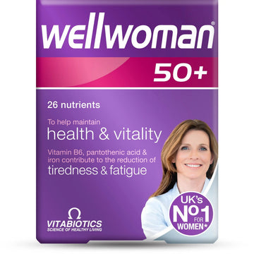 Wellwoman Vitabiotics 50+ 30 Tablets Wellwoman uk supplements