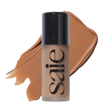 Saie Dew Bronze - Hydrating Liquid Bronzer Stick For a Sun Kissed Glow - Liquid Contour Stick Infused with Nourishing Skin Care Ingredients - Sculpted Face Makeup Essential - Sand (0.4 oz) Saie uk supplements