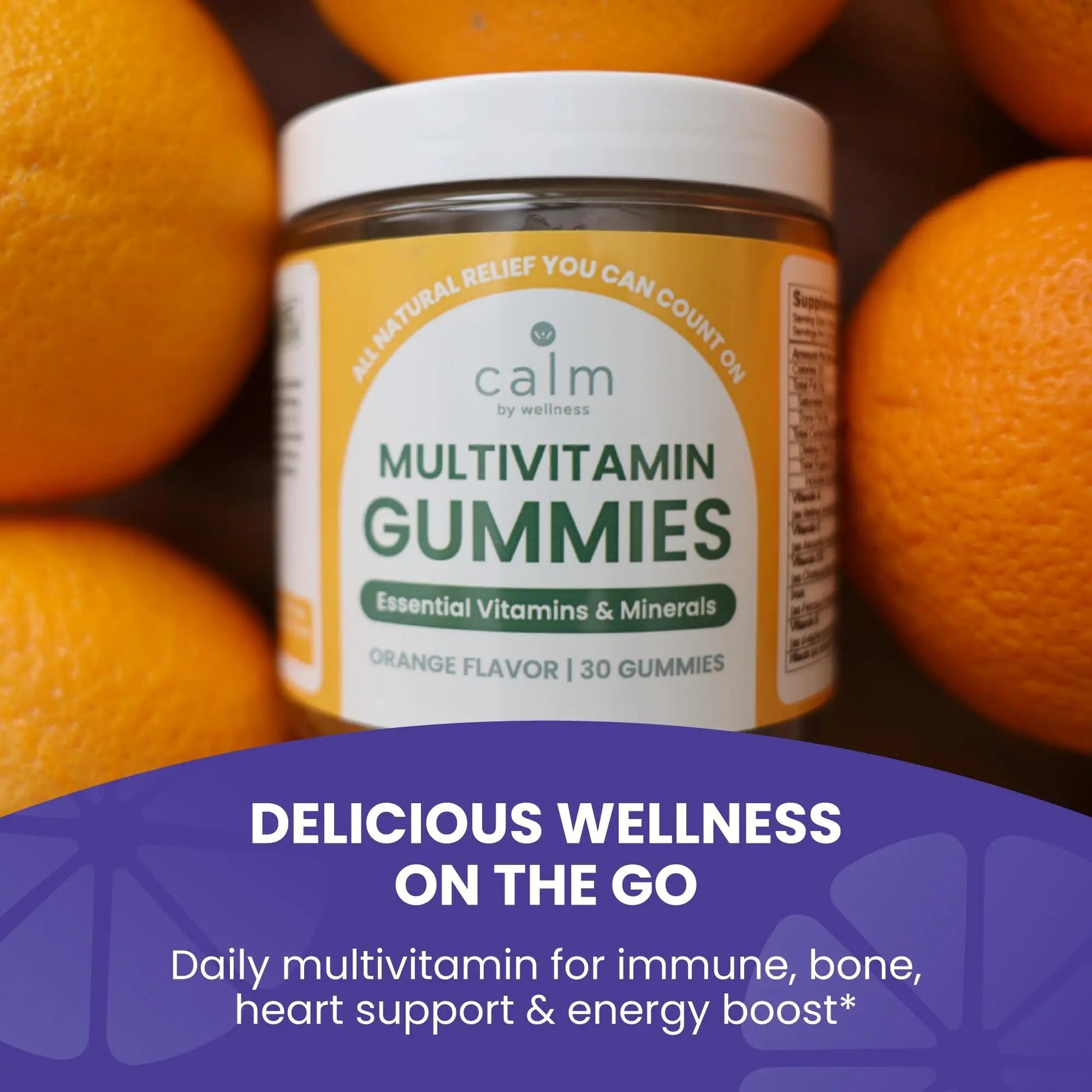 Calm by Wellness Multivitamin Gummies - All Natural Vegan Adult Multivitamin Gummy - Packed with Antioxidant Vitamins C & E, B12, B6 Calm by Wellness uk supplements
