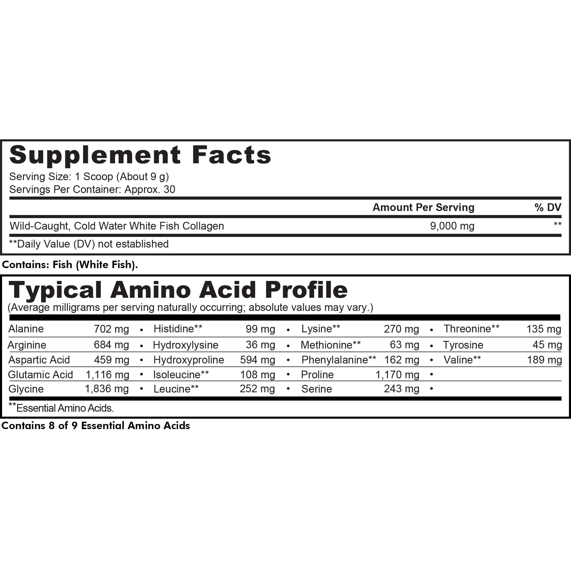 Codeage Marine Collagen Powder - Wild-Caught Hydrolyzed Fish Collagen Peptides - Type 1 & 3 Collagen Codeage uk supplements