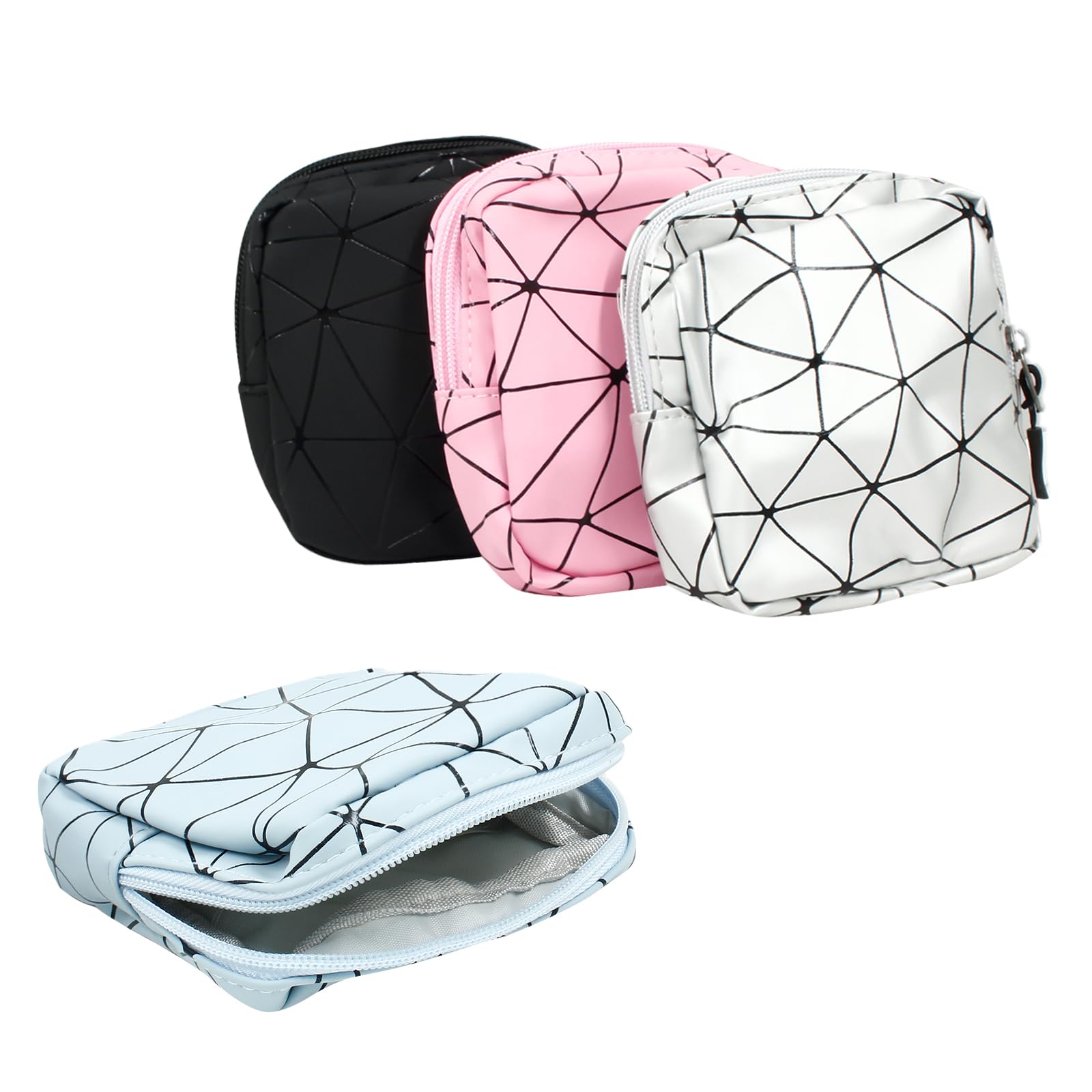 Uenhoy 4 Pcs Sanitary Napkin Storage Bags with Zipper, Portable Waterproof Menstrual Cup Uenhoy uk supplements