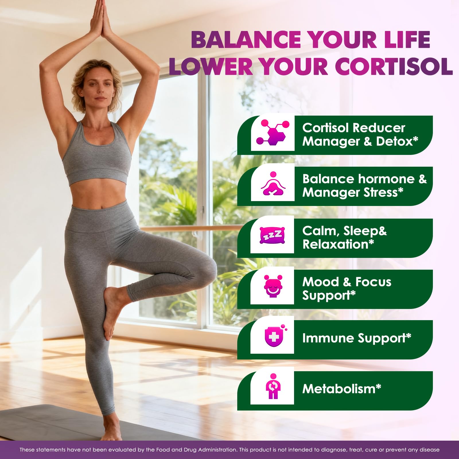 JUYIHEAL Cortisol Supplements, 10 in 1 Cortisol Detox Manager Reducer Hormone Balance Liquid Drops with Ashwagandha, Magnesium, L-theanine JUYIHEAL uk supplements