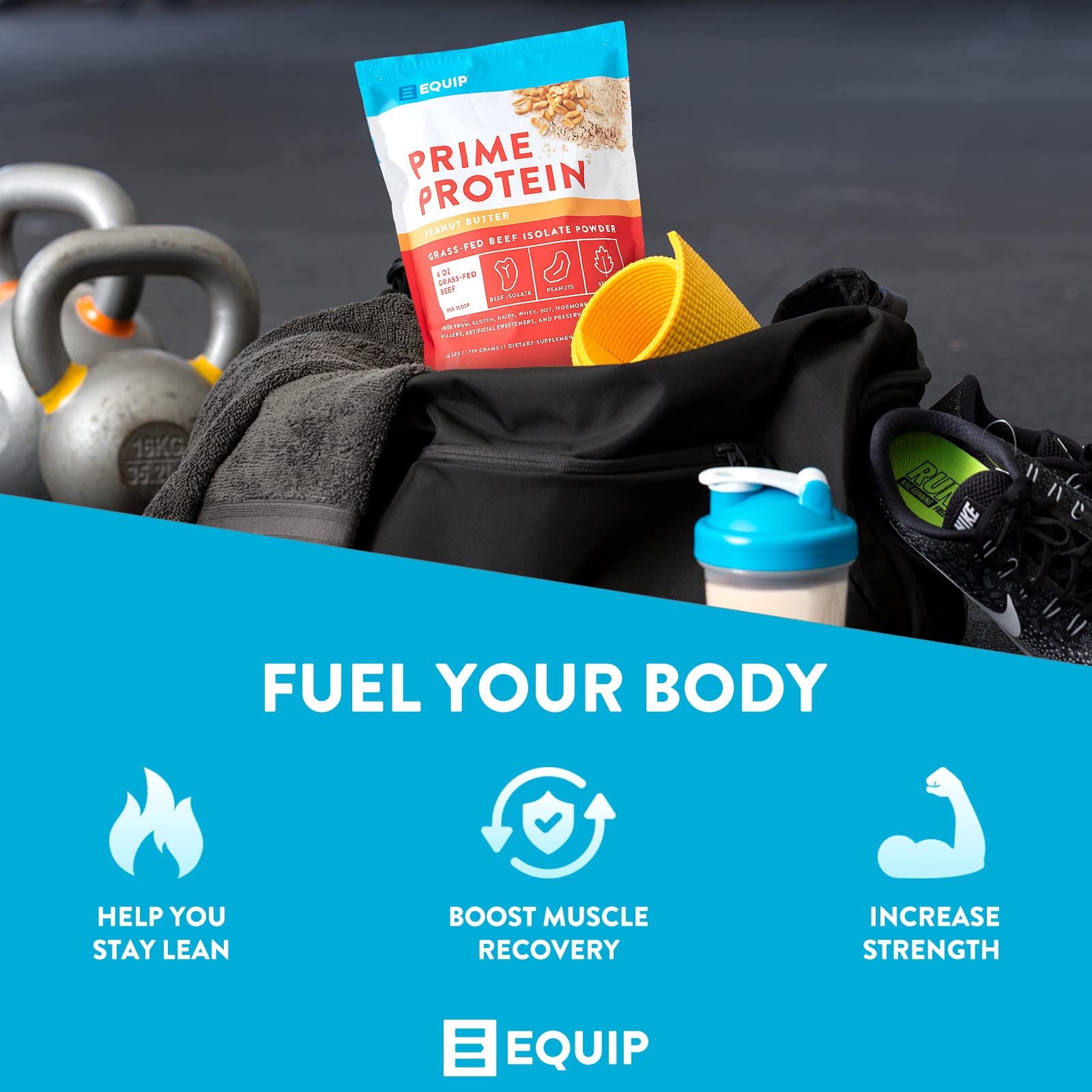 Equip Foods Prime Protein - Grass Fed Beef Protein Powder Isolate - Paleo and Keto Friendly Equip uk supplements