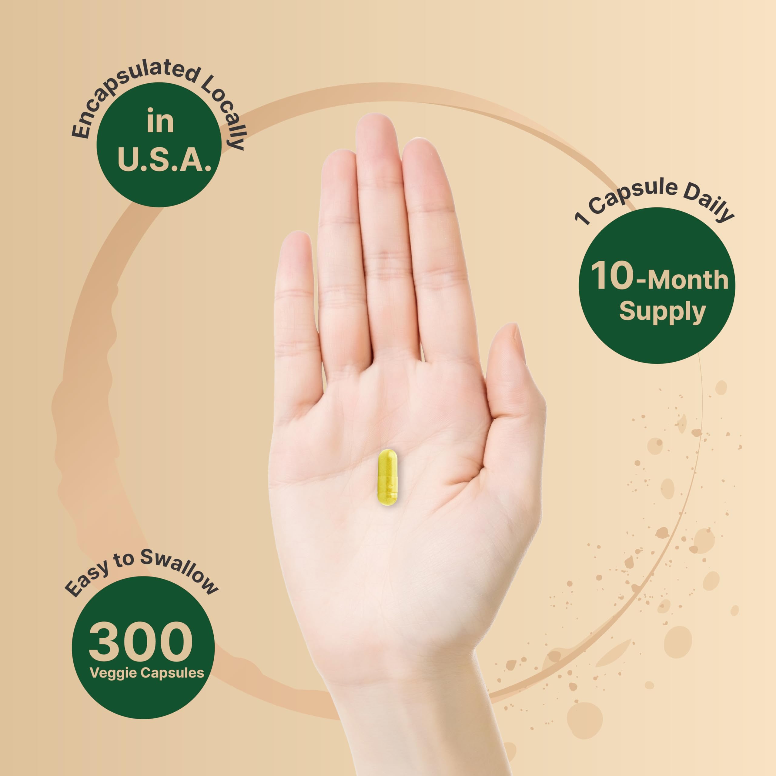 Berberine Supplement 500mg | 300 Veggie Capsules, 97% Pure Berberine HCL – 5:1 Root NatureBell uk supplements