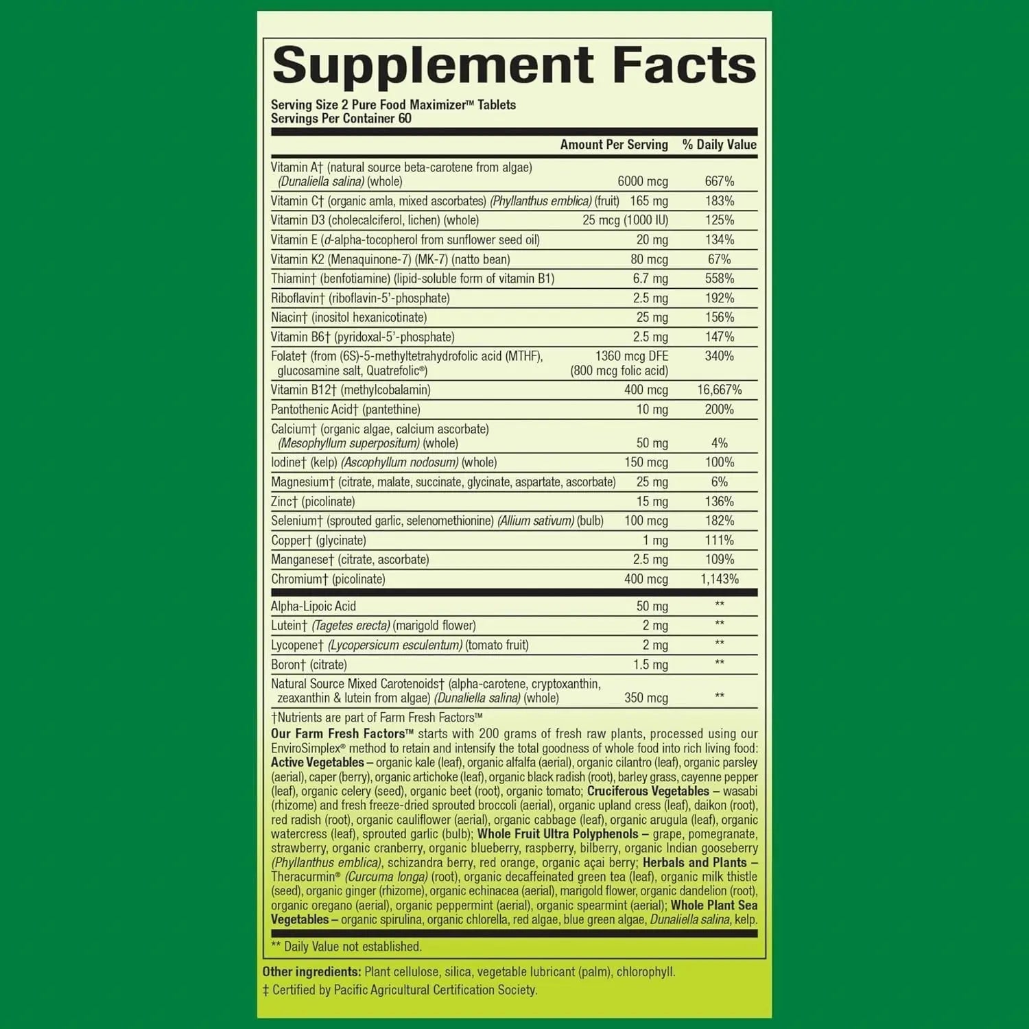 Natural Factors Whole Earth & Sea Women's 50+ Multivitamin & Mineral - Daily Multivitamin with Calcium, Selenium & More Natural Factors uk supplements