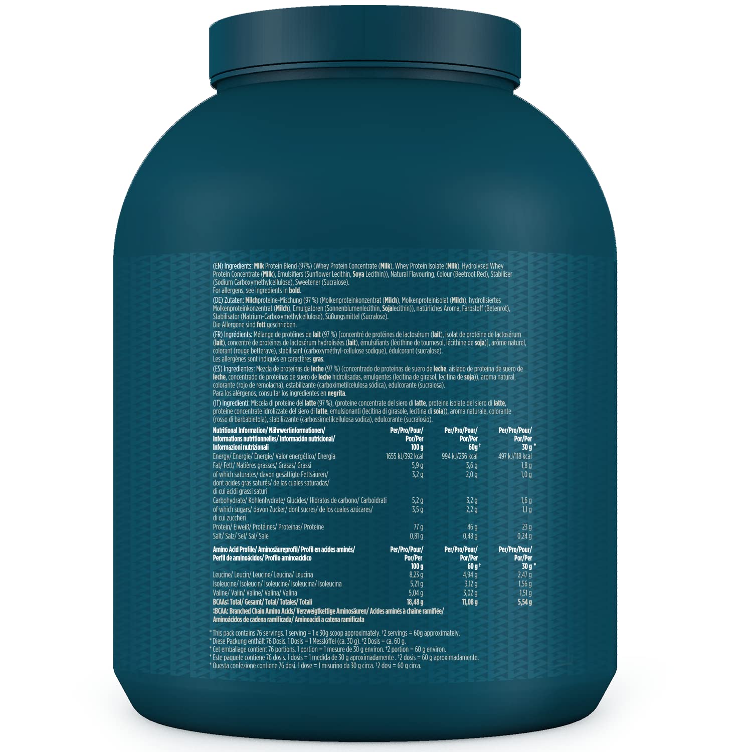 Kinetica Vanilla Whey Protein Powder | 2.27kg | 23g Protein per Serving | 76 Servings Kinetica uk supplements