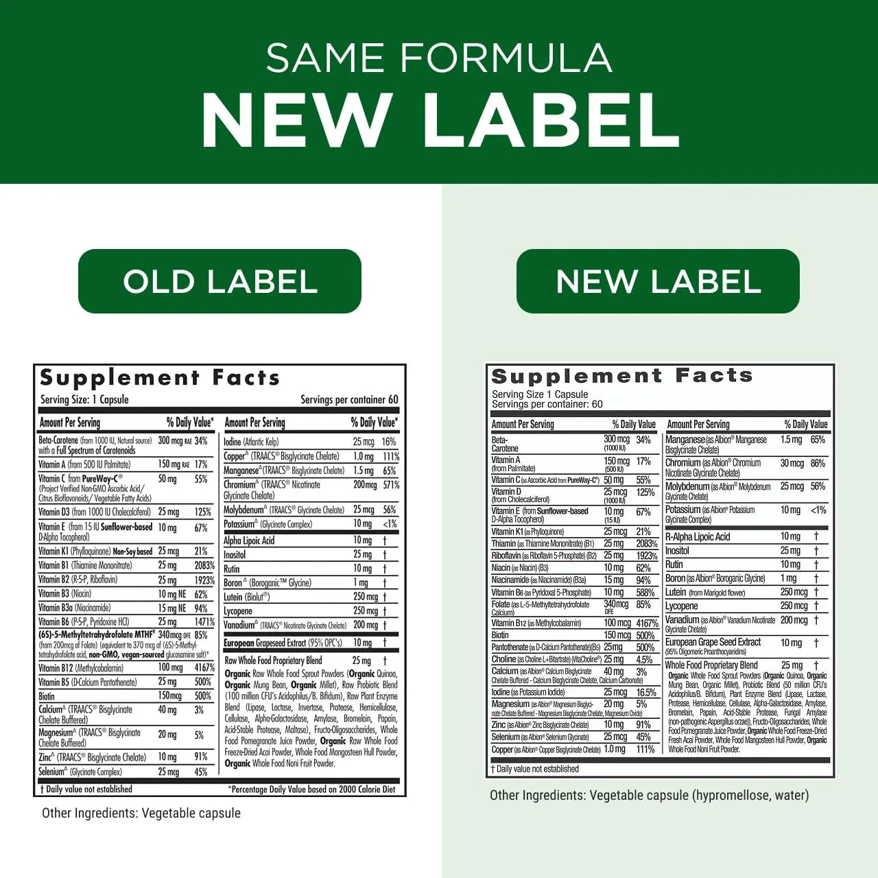 EMERALD LABS Complete 1-Daily Multi - Complete Multivitamin for Men & Women with Vitamin C, Methylated Folate, Whole-Food Blend & More EMERALD LABS uk supplements