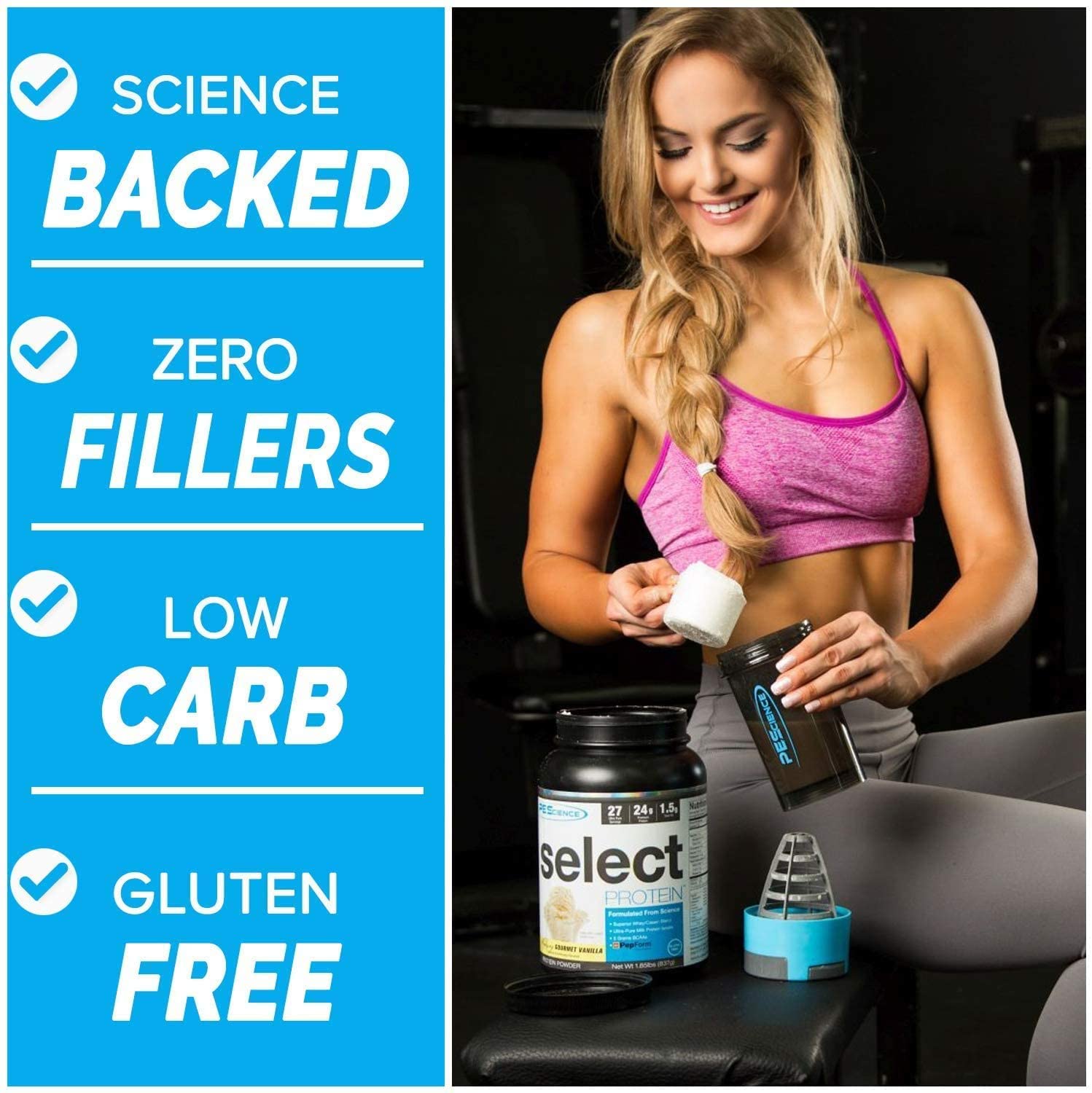 PEScience Select Low Carb Protein Powder, Chocolate Peanut Butter Cup, 27 Serving PEScience uk supplements
