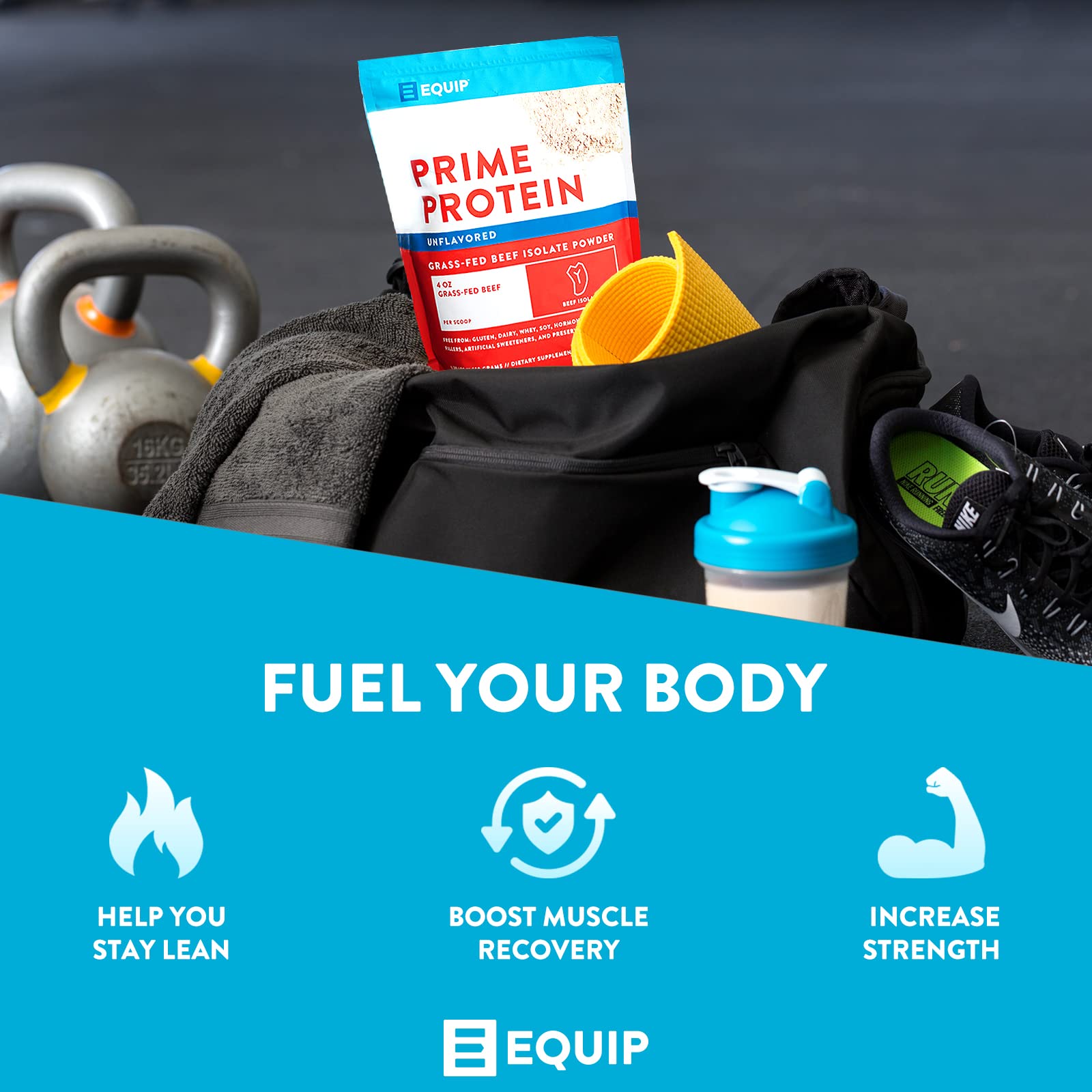 Equip Foods Prime Protein - Grass Fed Beef Protein Powder Isolate - Paleo and Keto Friendl Equip uk supplements
