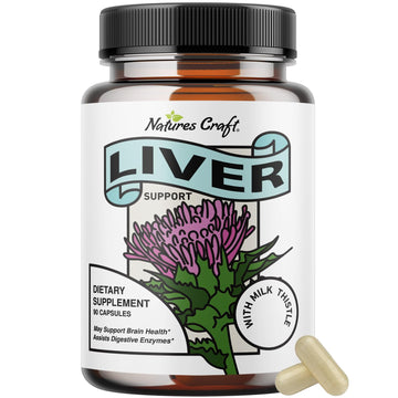 Liver Cleanse Detox & Repair Formula - Herbal Liver Support Supplement Natures Craft uk supplements