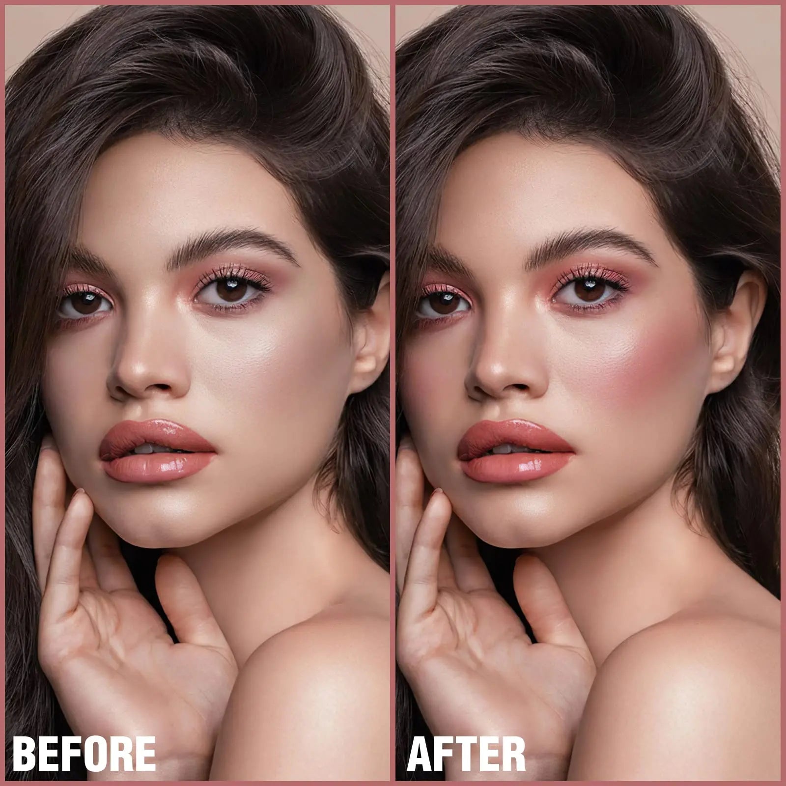FOCALLURE Cream Blush Makeup,Buildable Blush Stick for Cheeks,Matte and Dewy Finish,Long Wearing,Easy Application,Lightweight Multi Stick,ROSE FLUSH FOCALLURE uk supplements