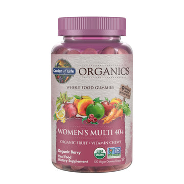 Garden of Life Organics Women 40+ Gummy Vitamins - Berry - Certified Organic, Non-GMO, Vegan, Kosher Complete Multi - Methyl B12, C & D3 Garden of Life uk supplements